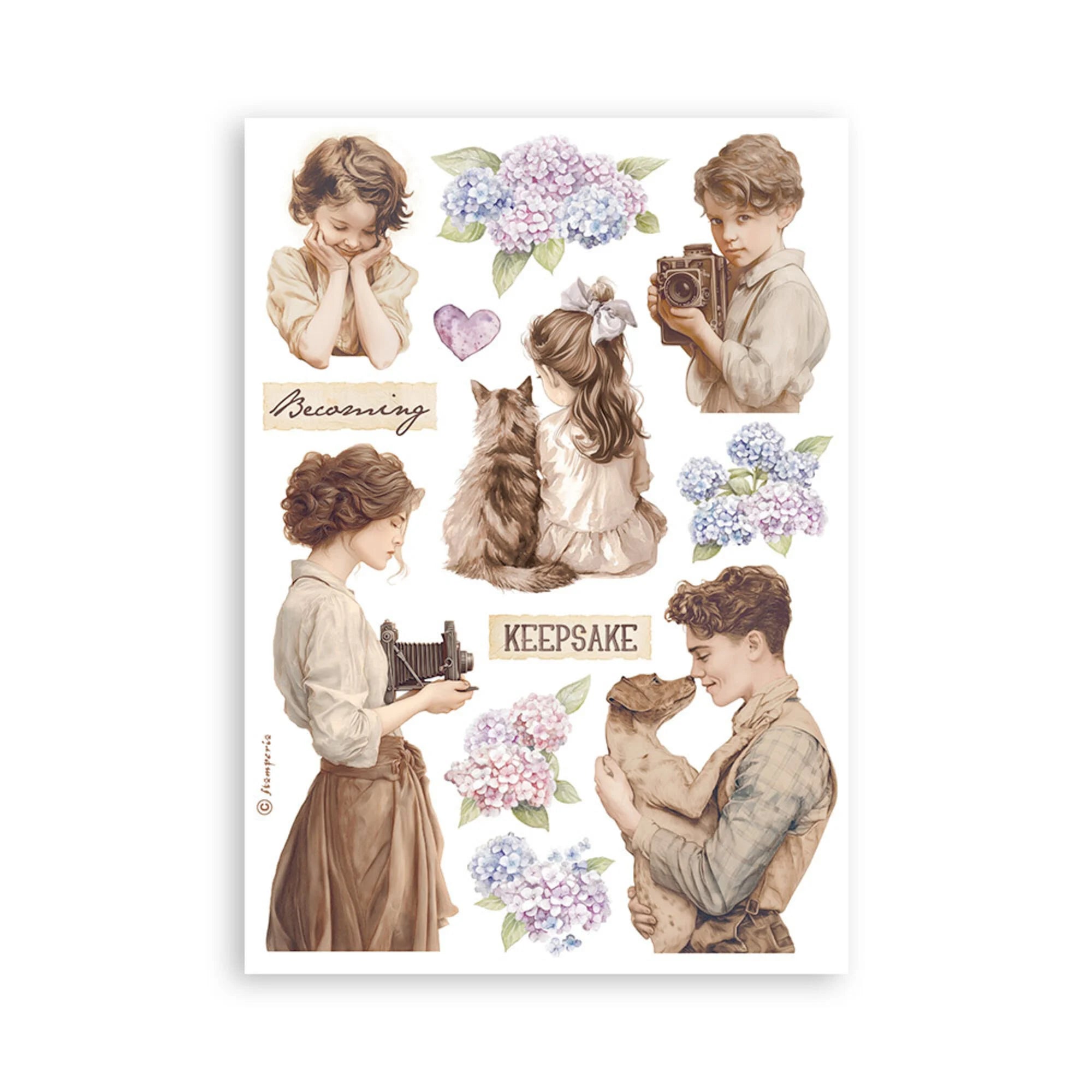 Stamperia - Quiet Days - Washi Pad A5