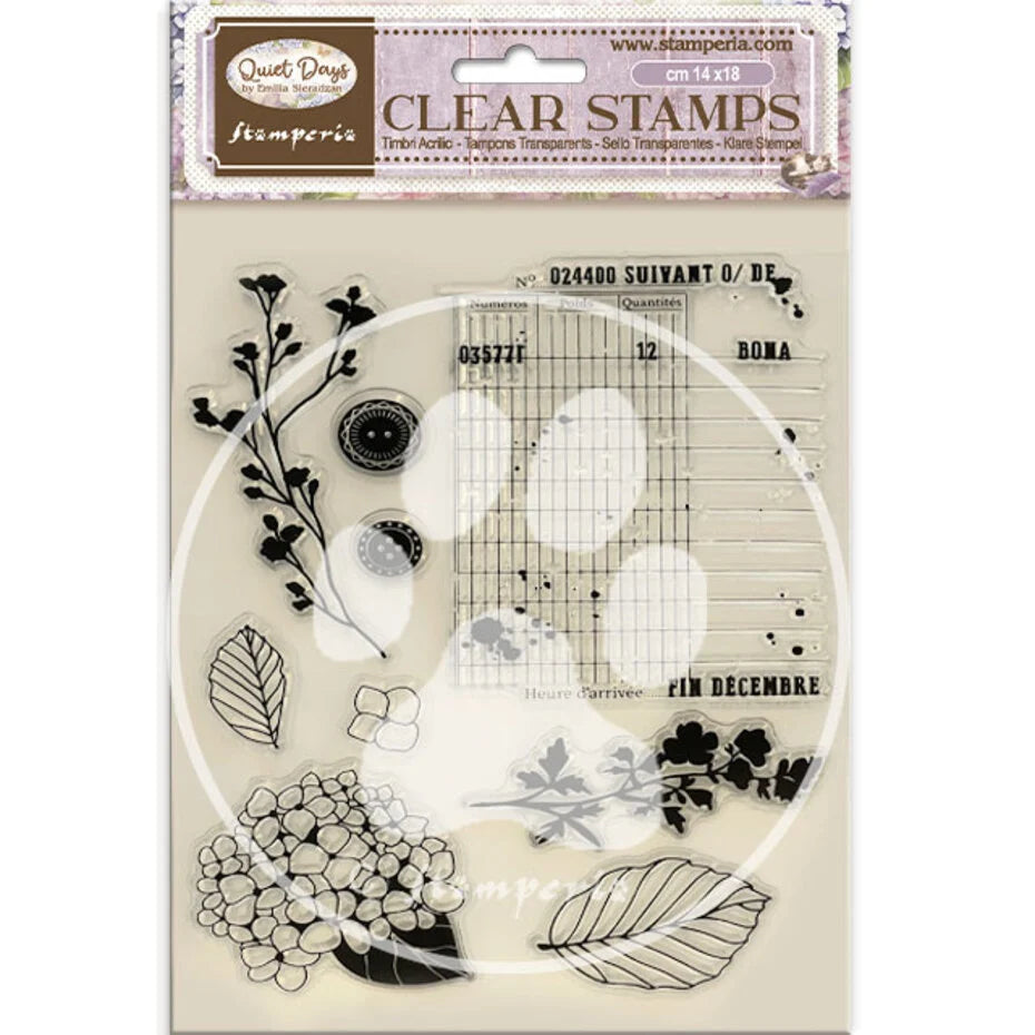 Stamperia - Quiet Days - Clear Stamp - Hydrangea