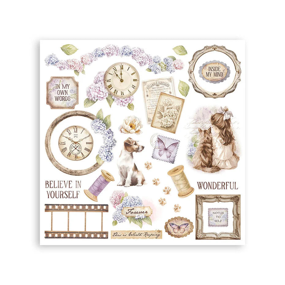 Stamperia - Quiet Days - Rub ons kit