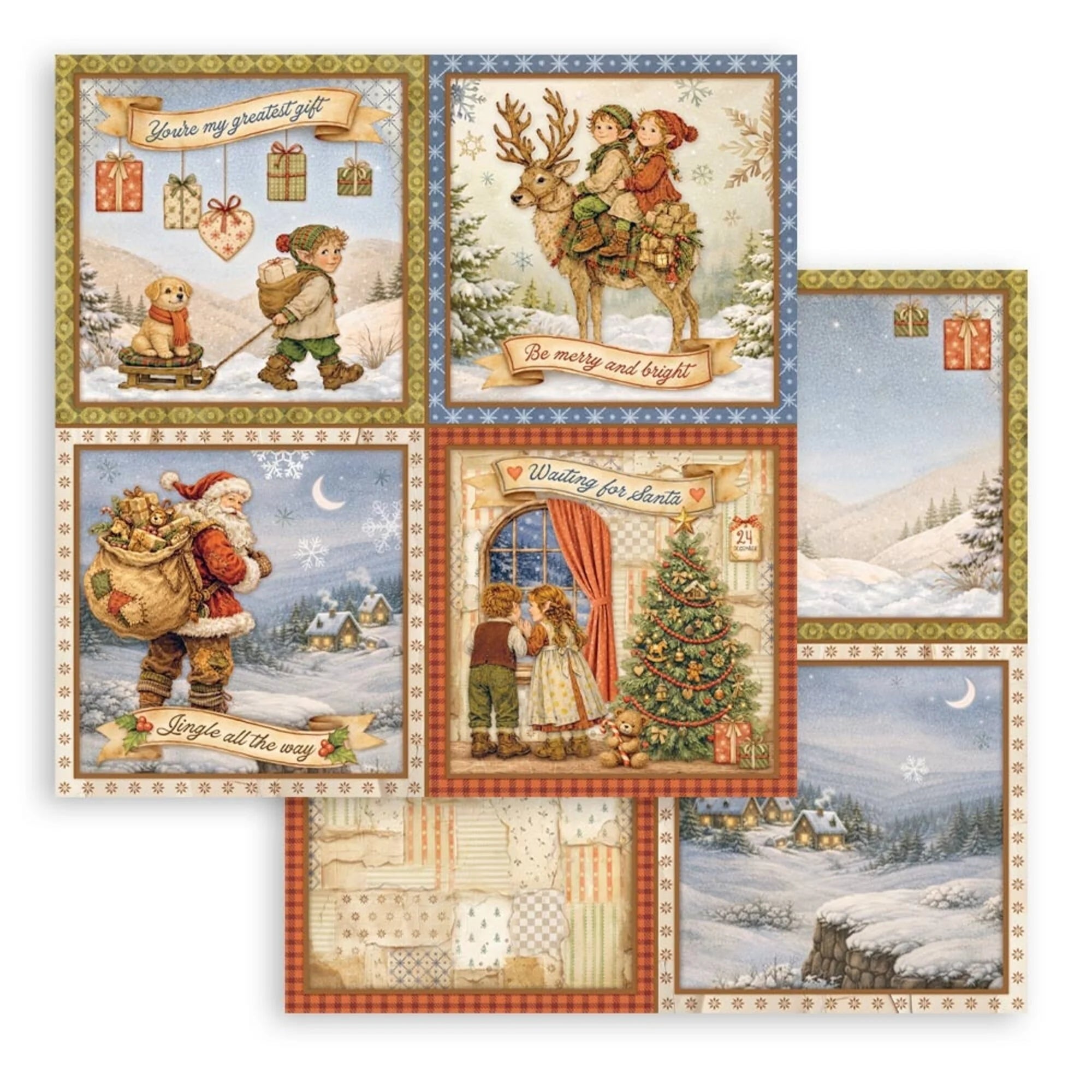 Stamperia  - Silent Night - Paper Pad 12 x 12" (10ark)