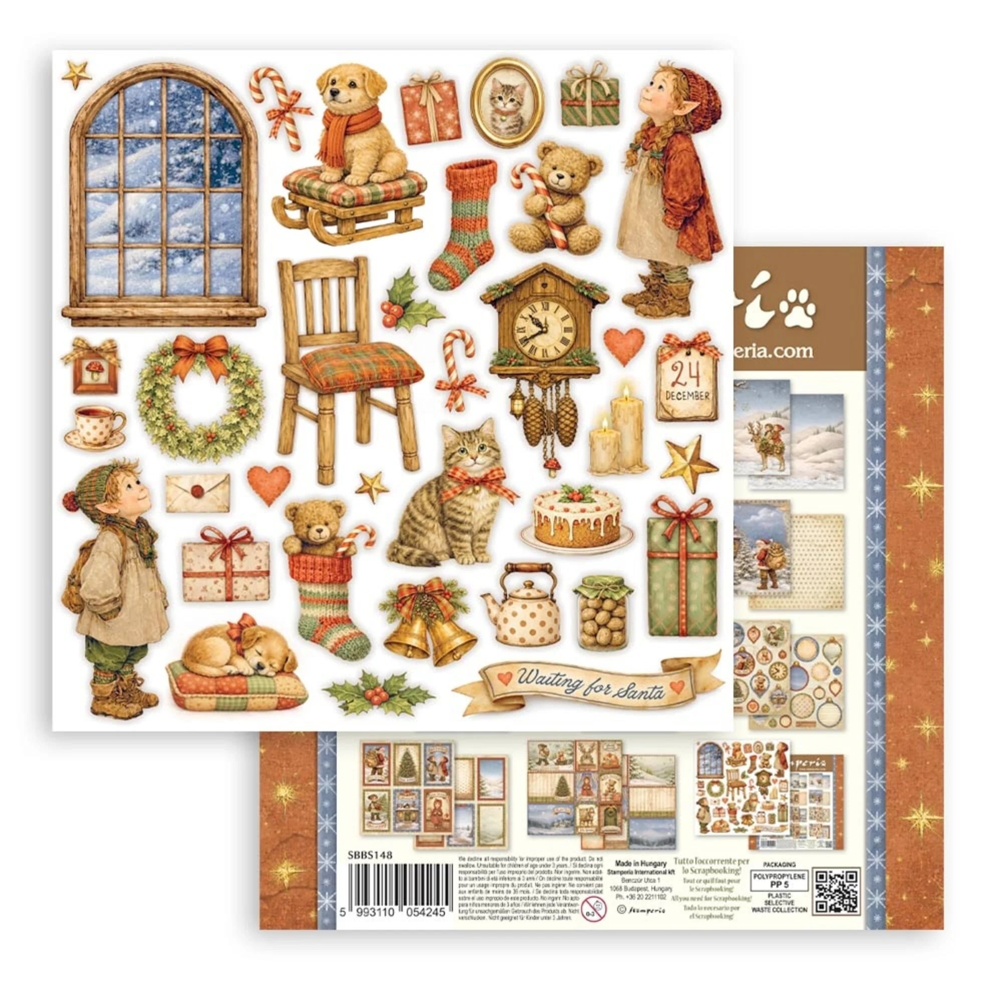 Stamperia - Silent Night  - Paper Pad - 8 x 8" (10 sheets)