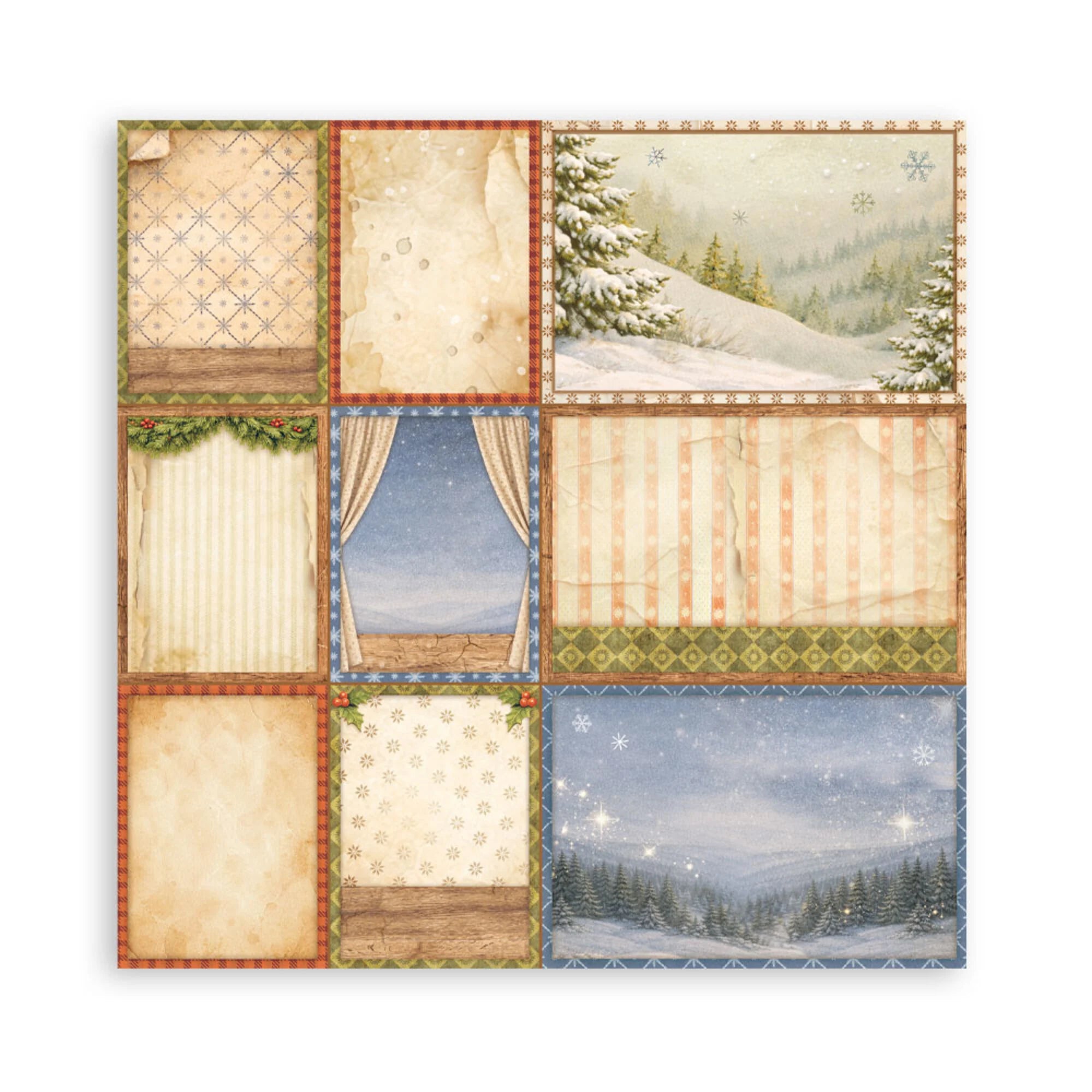 Stamperia  - Silent Night - Singled sided - Paper Pad    8 x 8" (22ark)
