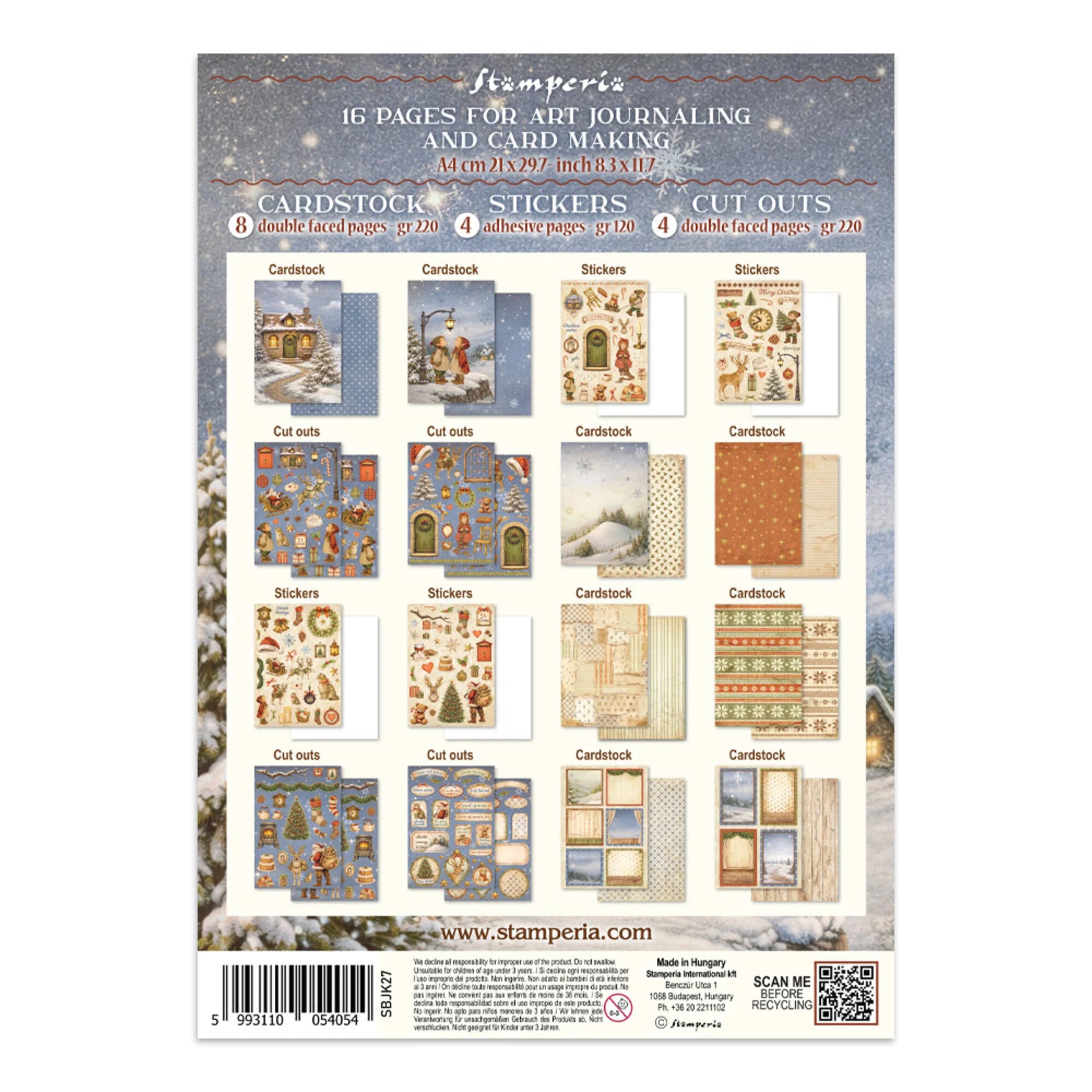Stamperia - Junk Journal - Silent Night - A4