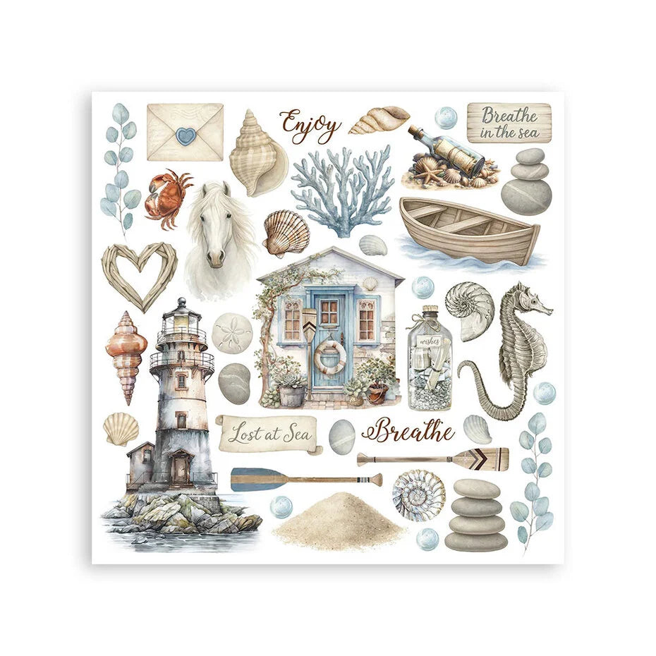 Stamperia - Silent Sea - Rub ons kit