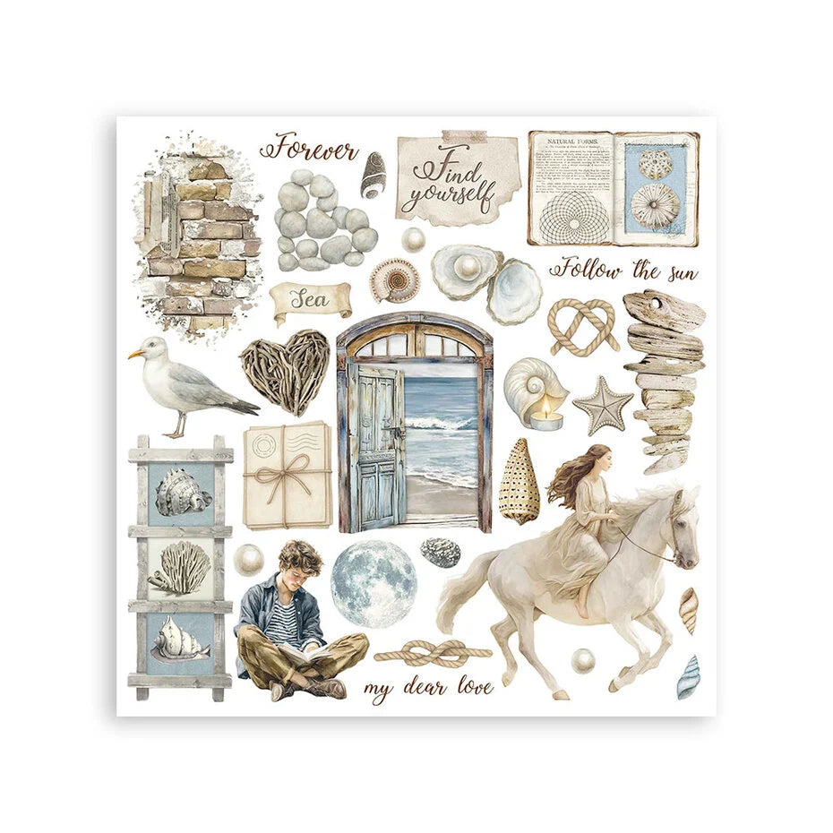 Stamperia - Silent Sea - Rub ons kit