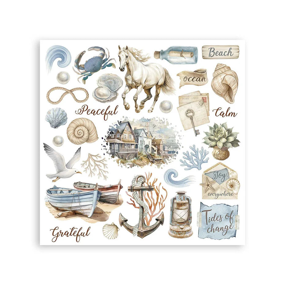 Stamperia - Silent Sea - Rub ons kit