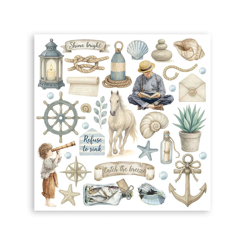 Stamperia - Silent Sea - Rub ons kit