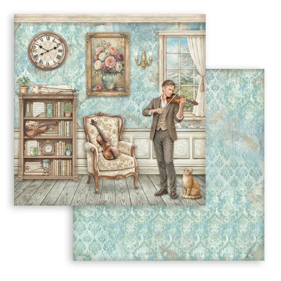Stamperia  - Symphony - Paper Pad 12 x 12" (10ark)