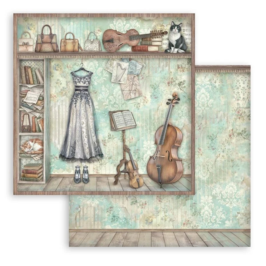 Stamperia  - Symphony - Paper Pad 12 x 12" (10ark)