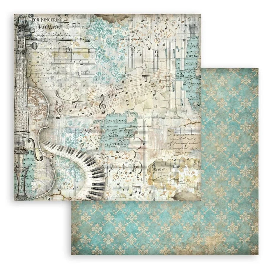 Stamperia - Symphony - Background Selection - Paper Pad - 12 x 12"