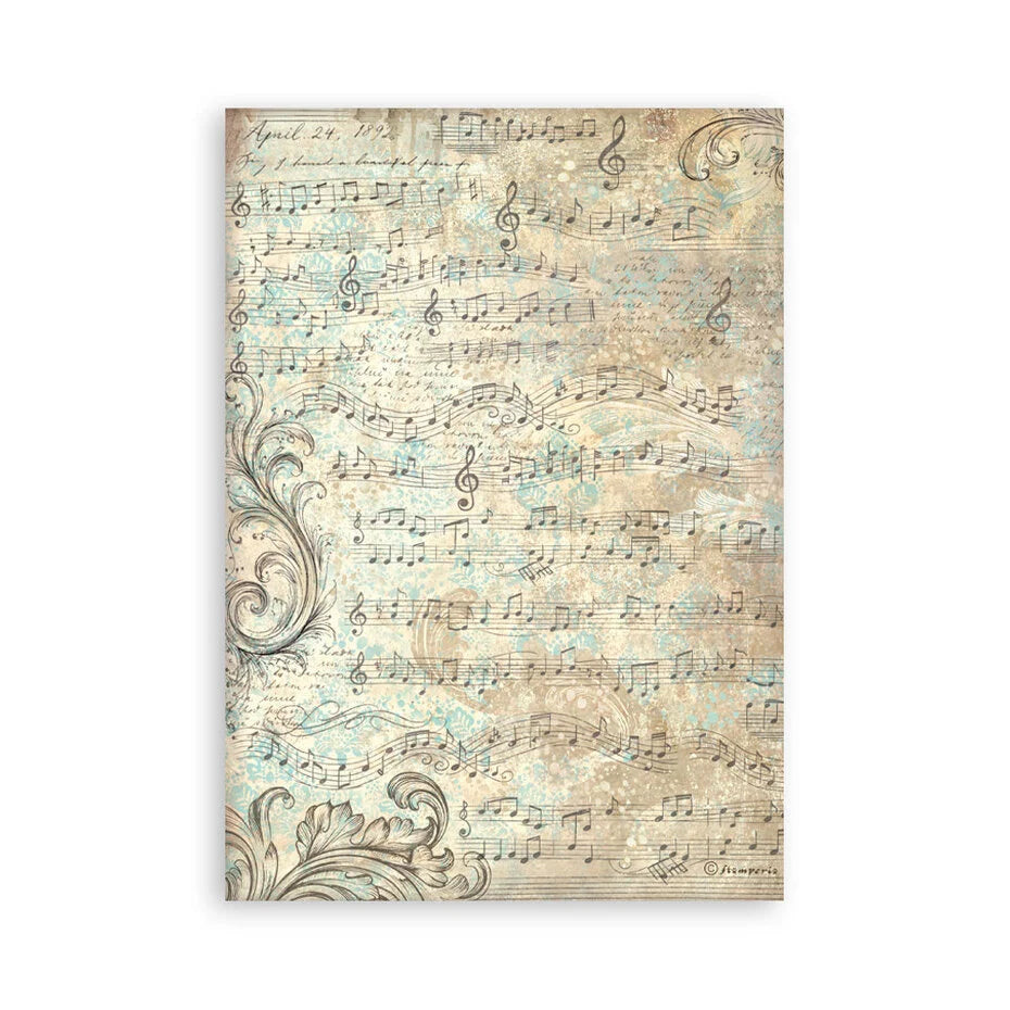 Stamperia - Symphony - Washi Pad A5