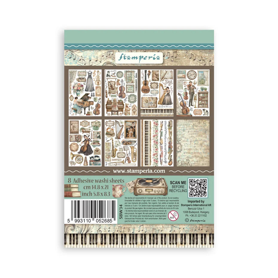 Stamperia - Symphony - Washi Pad A5