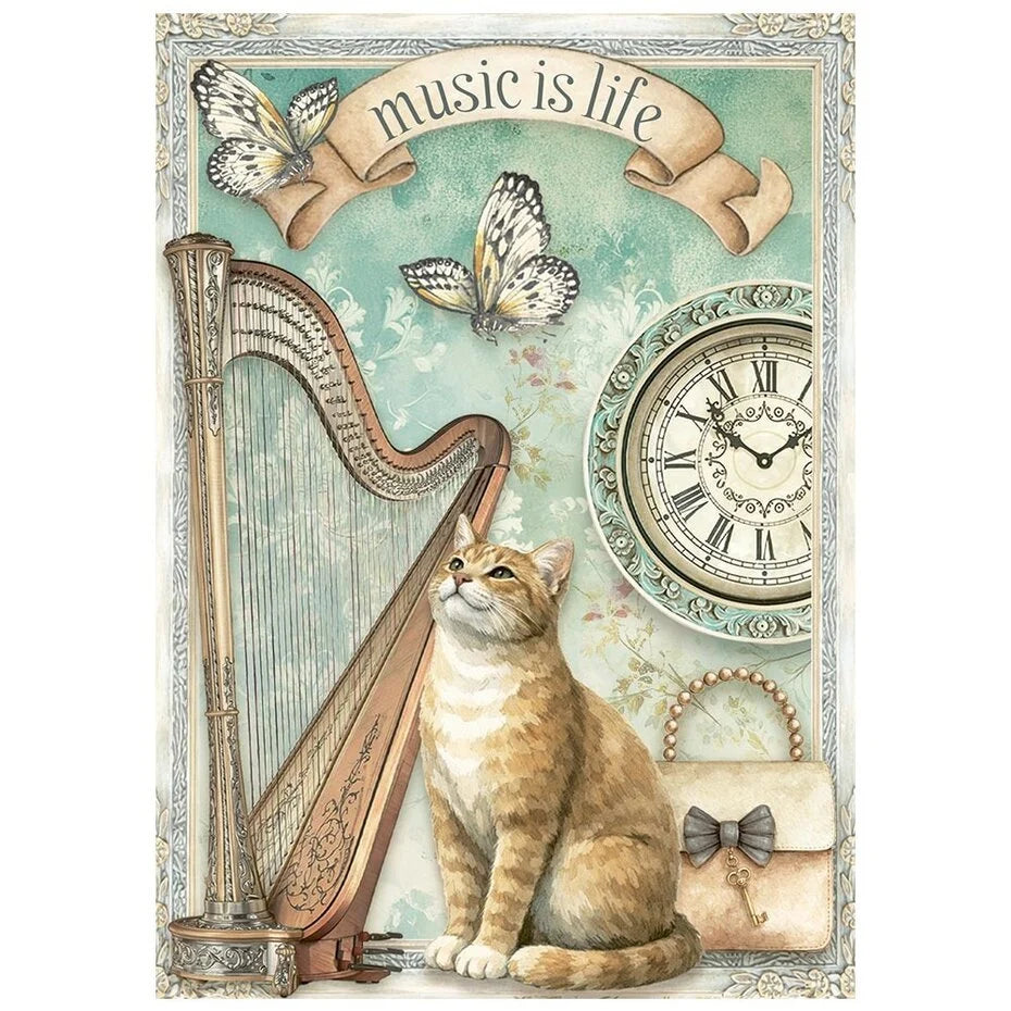 Stamperia - Symphony - Mini Rice Paper Selection A6