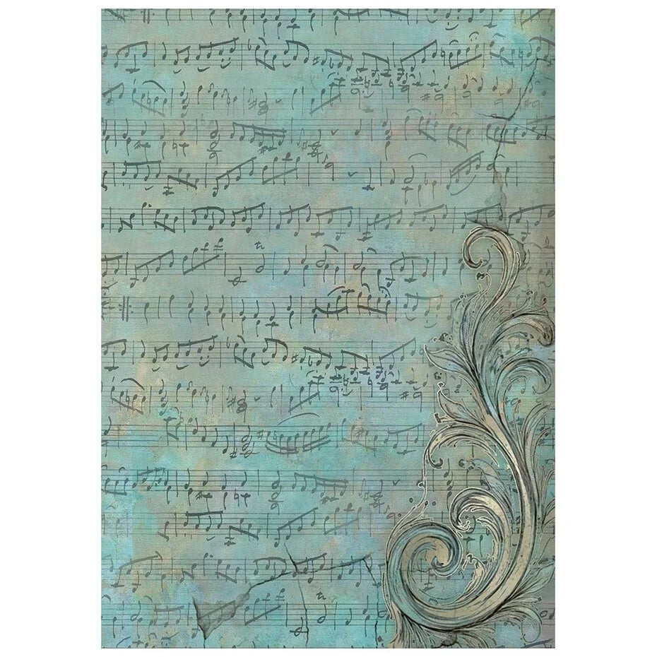 Stamperia - Symphony - Rice paper backgrounds - Rice Paper A6
