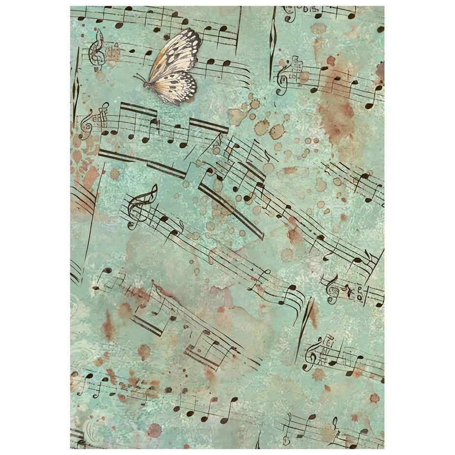 Stamperia - Symphony - Rice paper backgrounds - Rice Paper A6