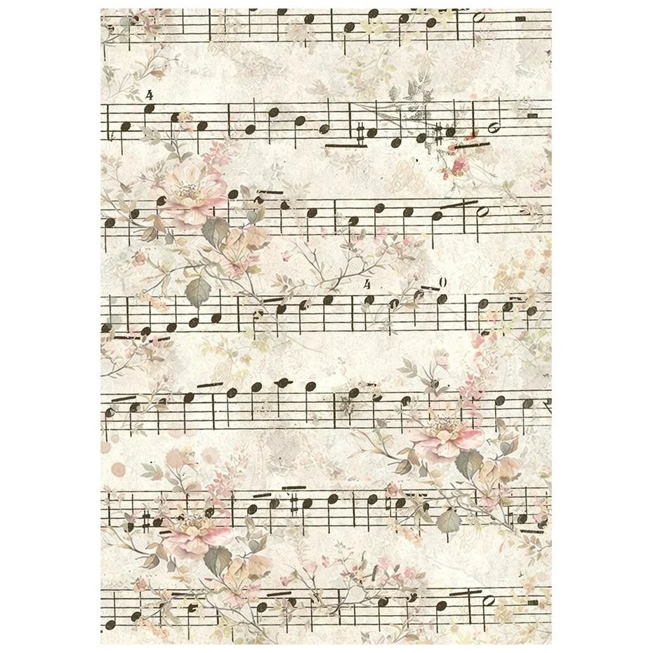 Stamperia - Symphony - Rice paper backgrounds - Rice Paper A6