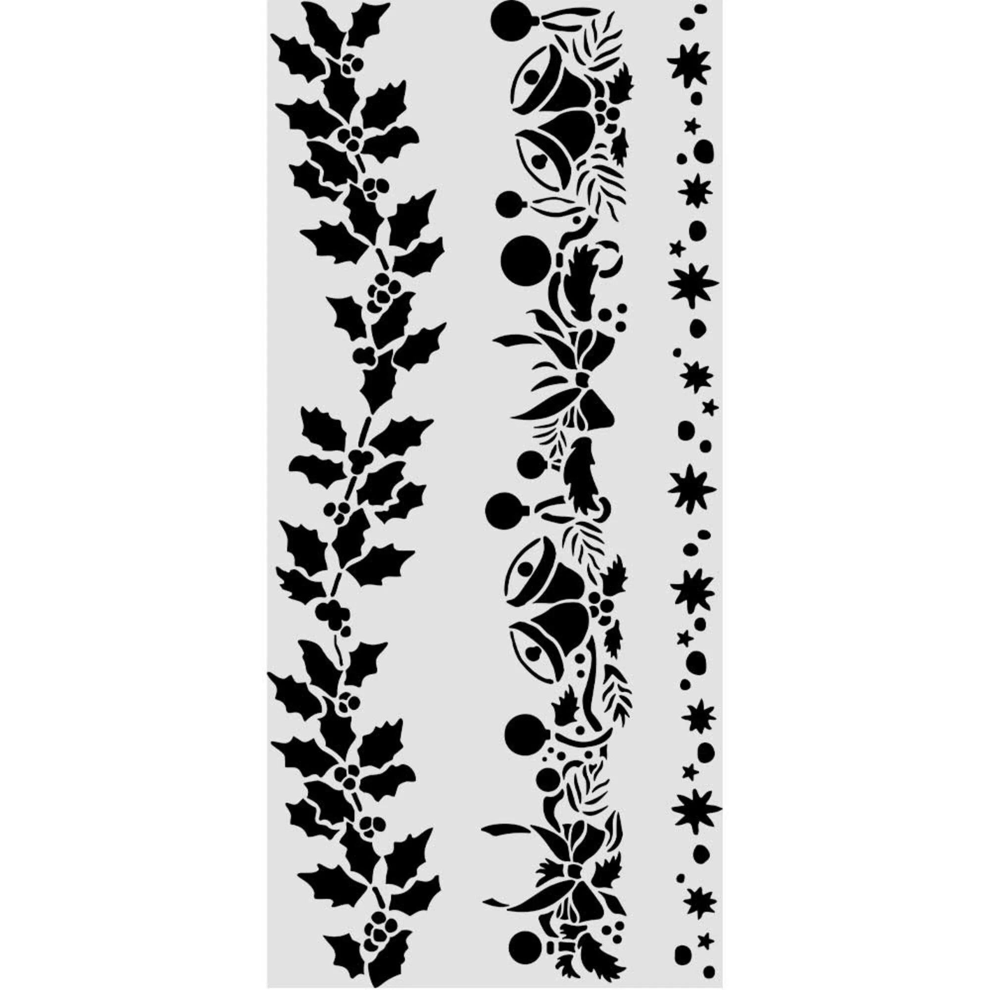 Stamperia - Stencil - Christmas Borders - 12x25cm