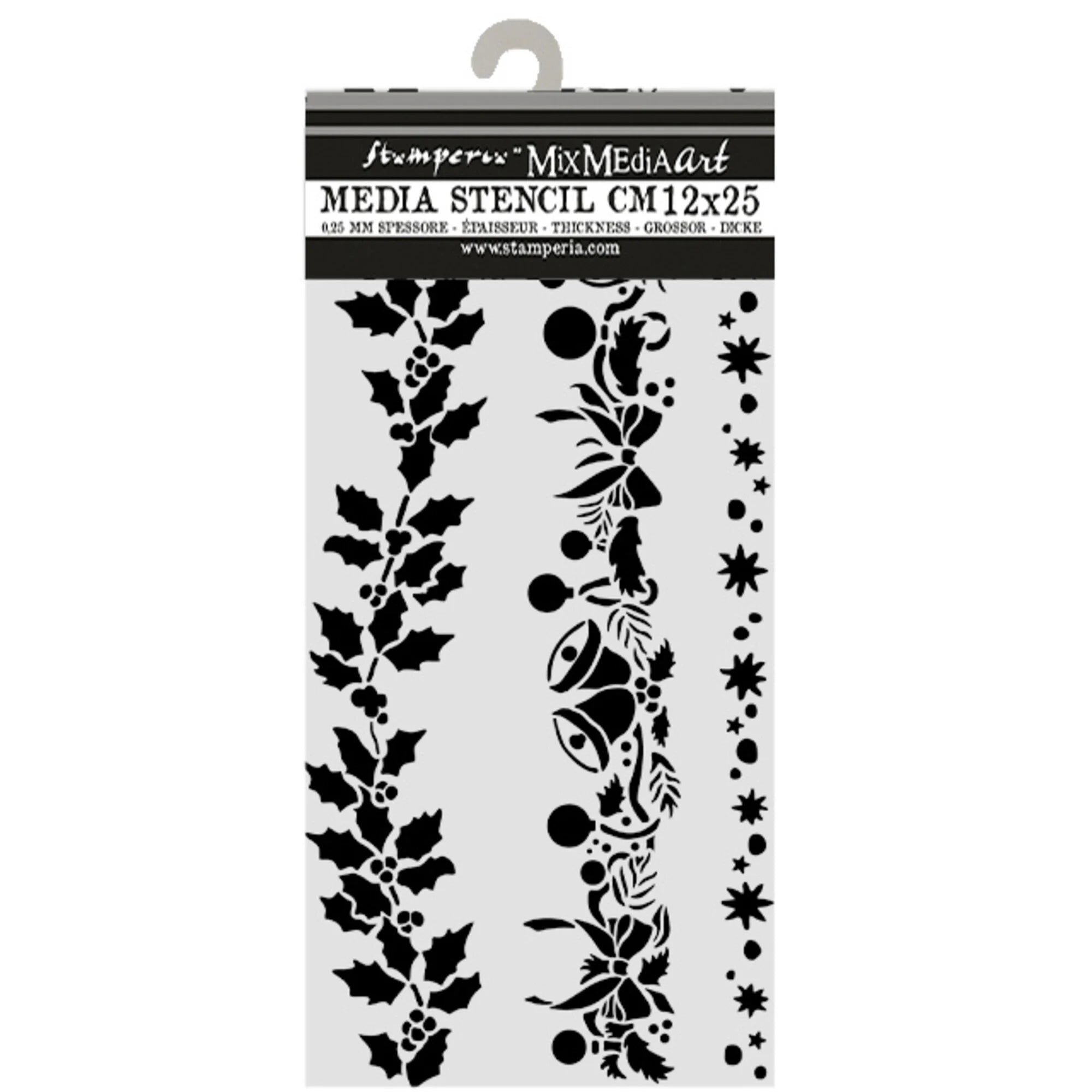Stamperia - Stencil - Christmas Borders - 12x25cm