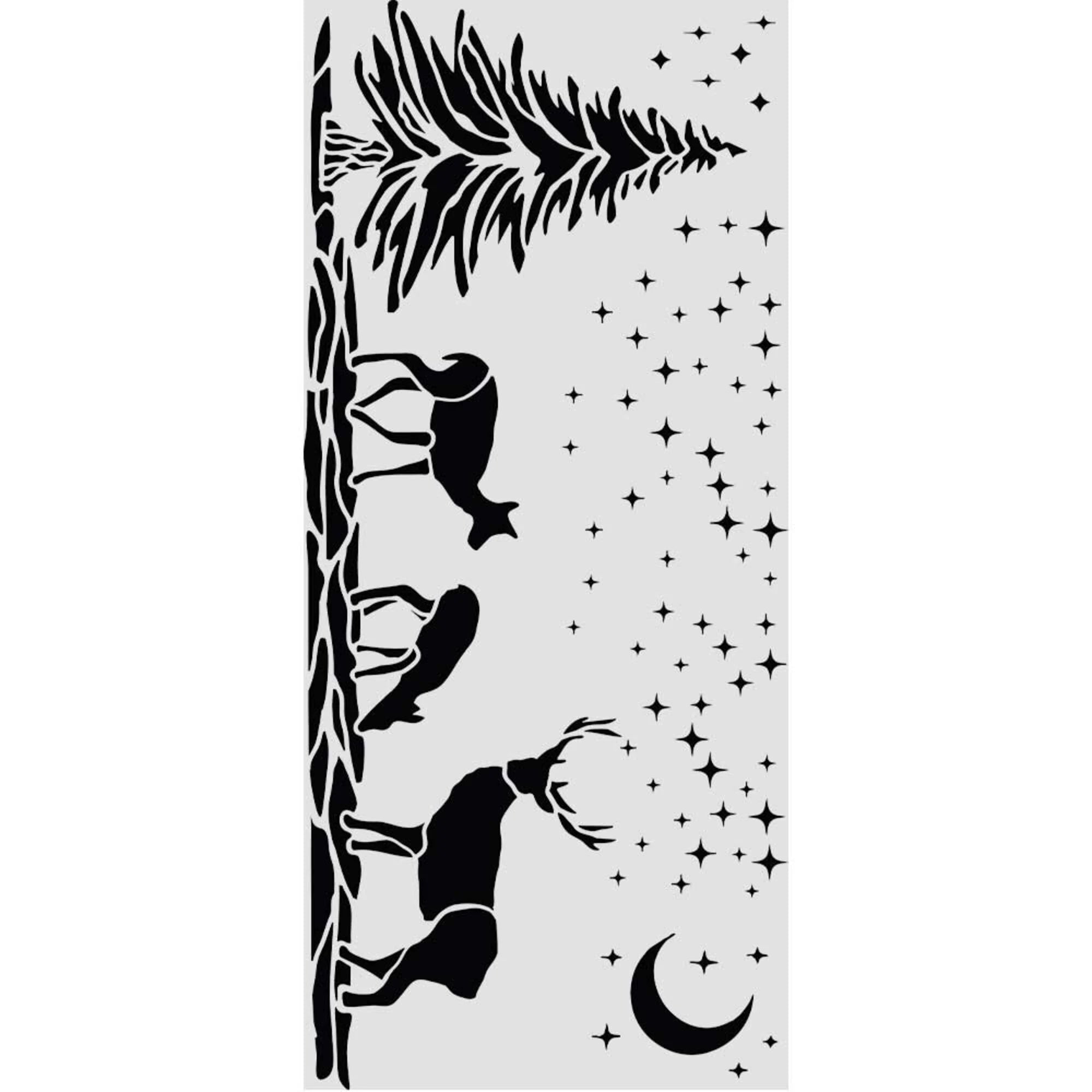 Stamperia - Stencil - Christmas Deers - 12x25cm