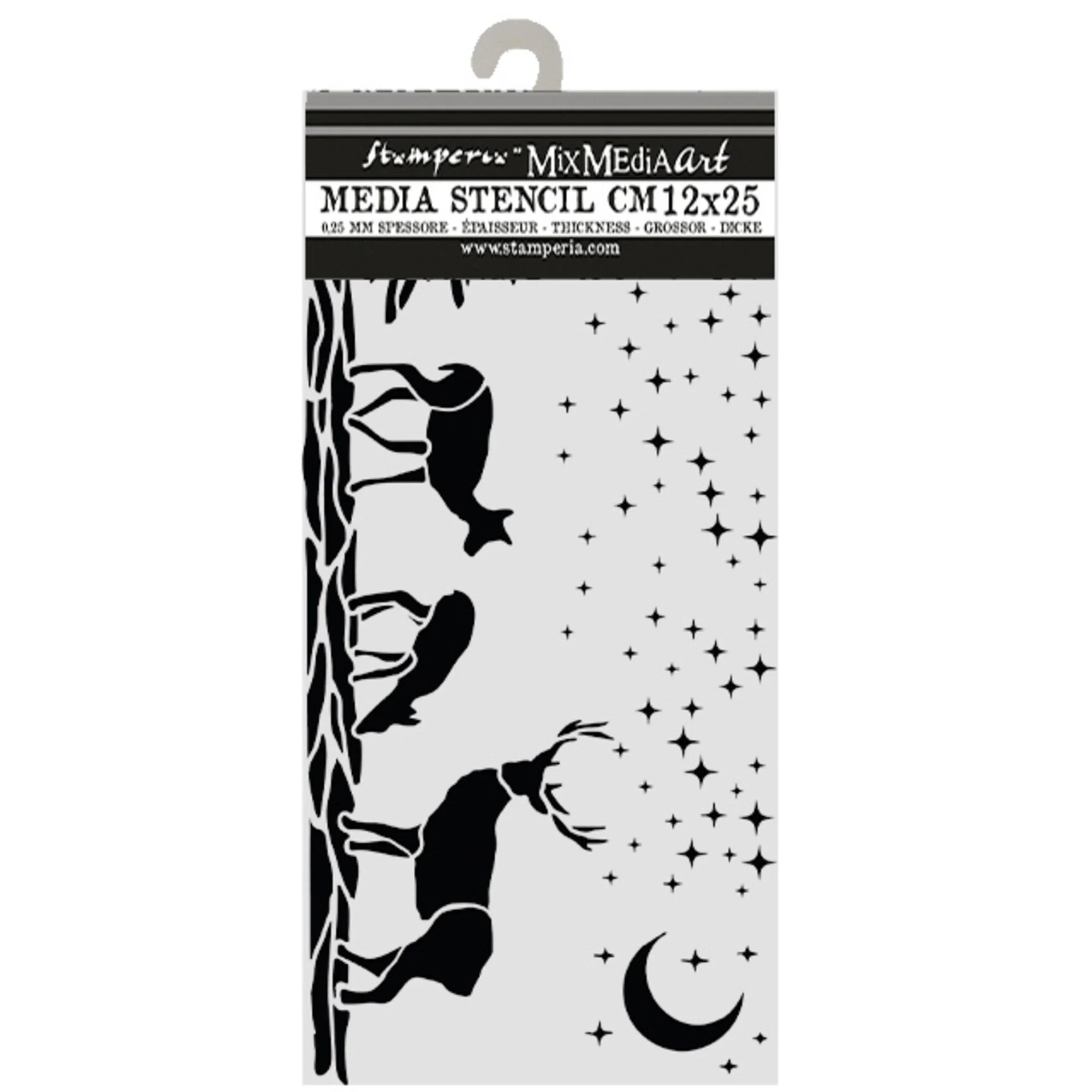 Stamperia - Stencil - Christmas Deers - 12x25cm