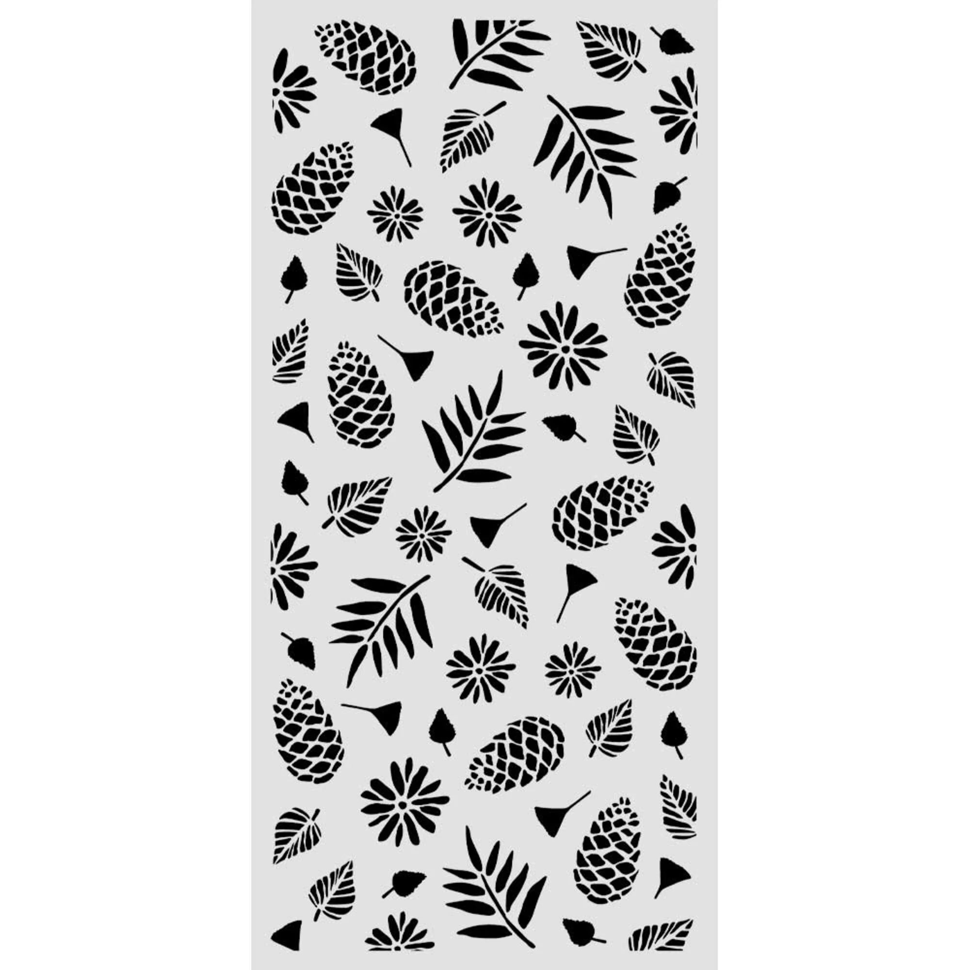 Stamperia - Stencil - Christmas Pinecones - 12x25cm