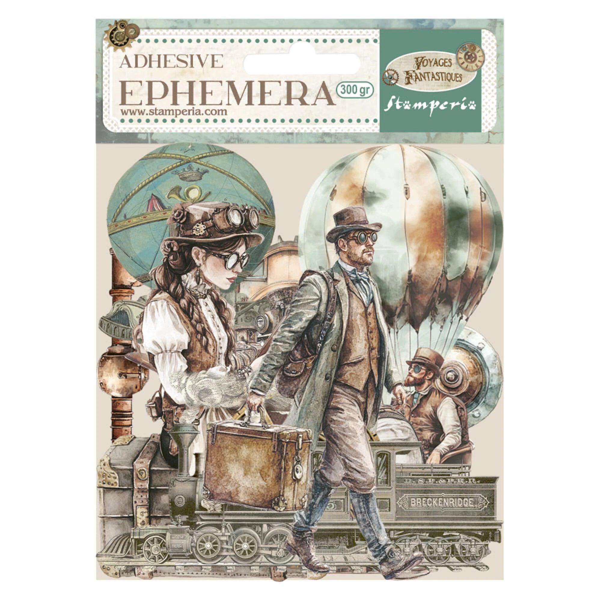 Stamperia  - Voyages Fantastiques -  Adhesive Ephemera 2