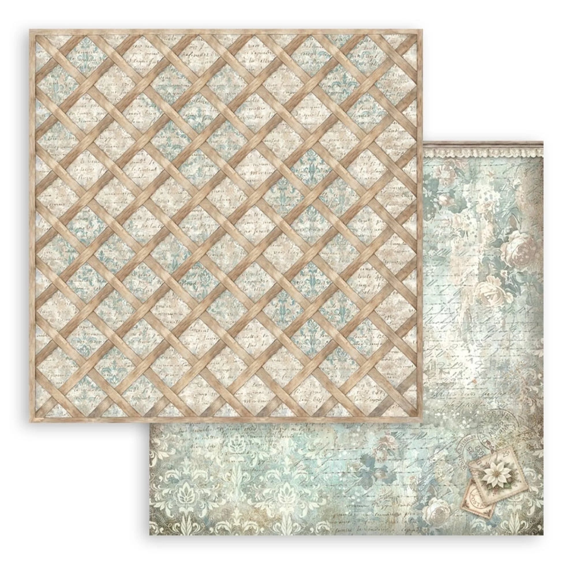 Stamperia - White Christmas - Background Selection - Paper Pad - 12 x 12"