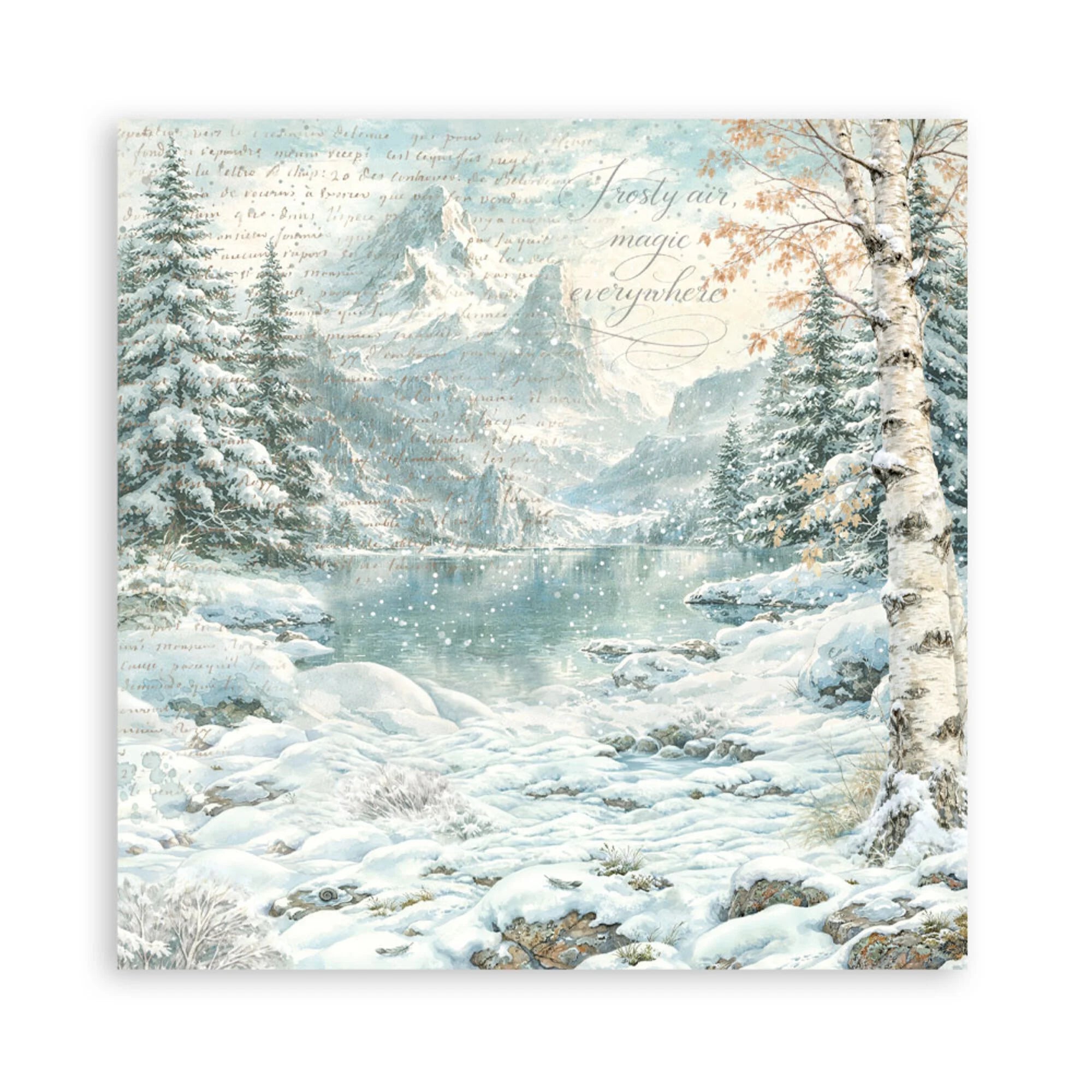 Stamperia  - White Christmas - Singled sided - Paper Pad  22 pk - 12 x 12"