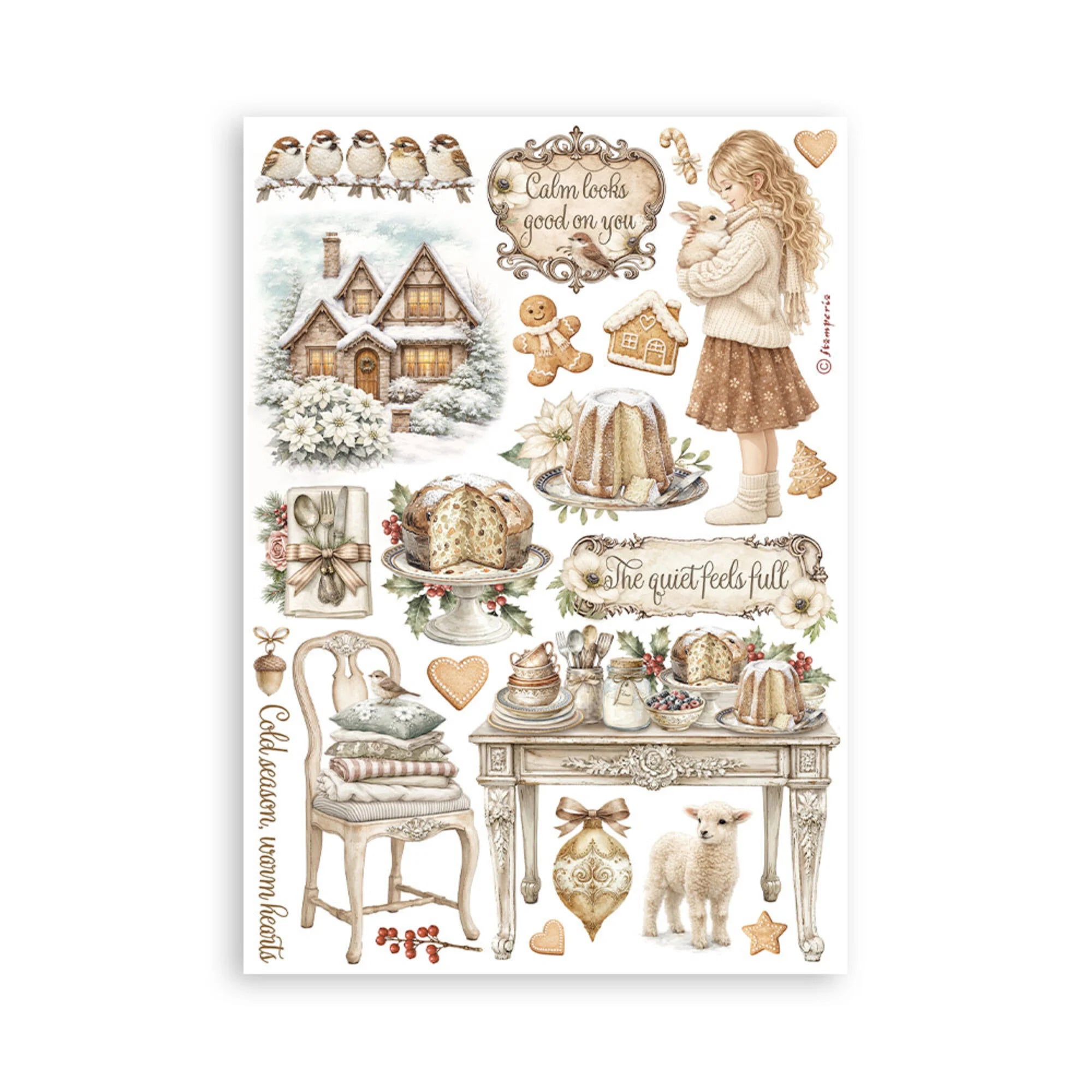 Stamperia - White Christmas - Washi Pad A5