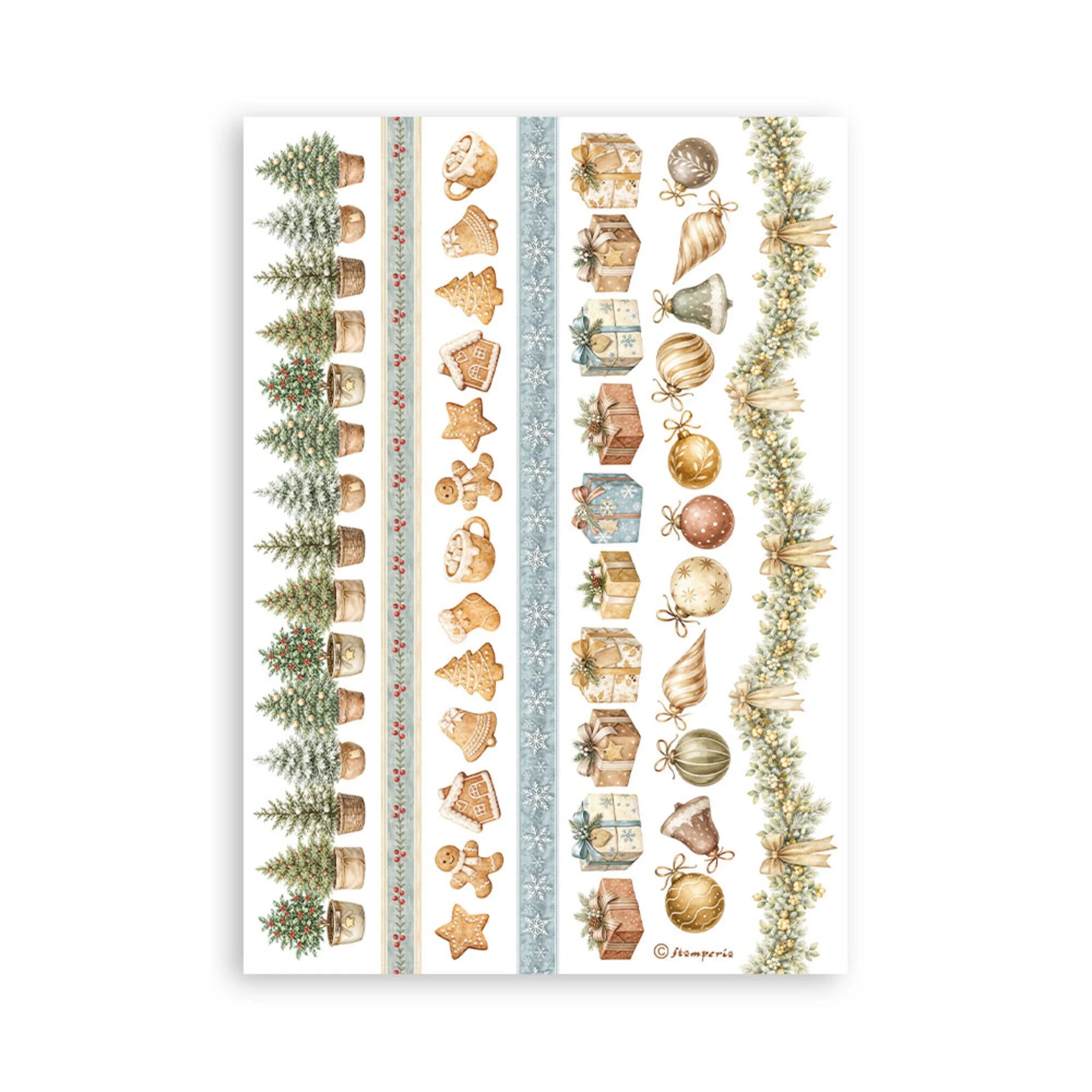 Stamperia - White Christmas - Washi Pad A5