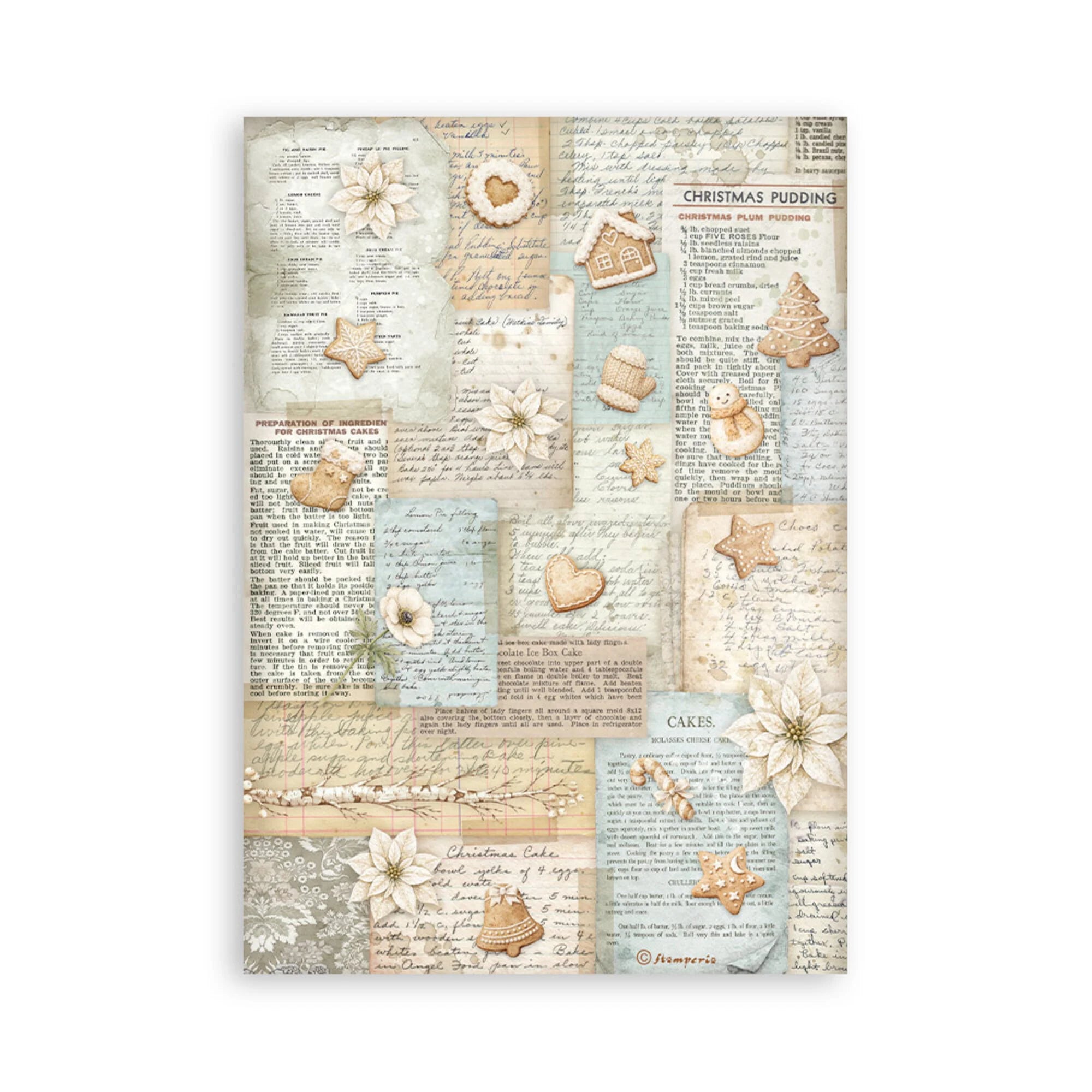 Stamperia - White Christmas - Washi Pad A5