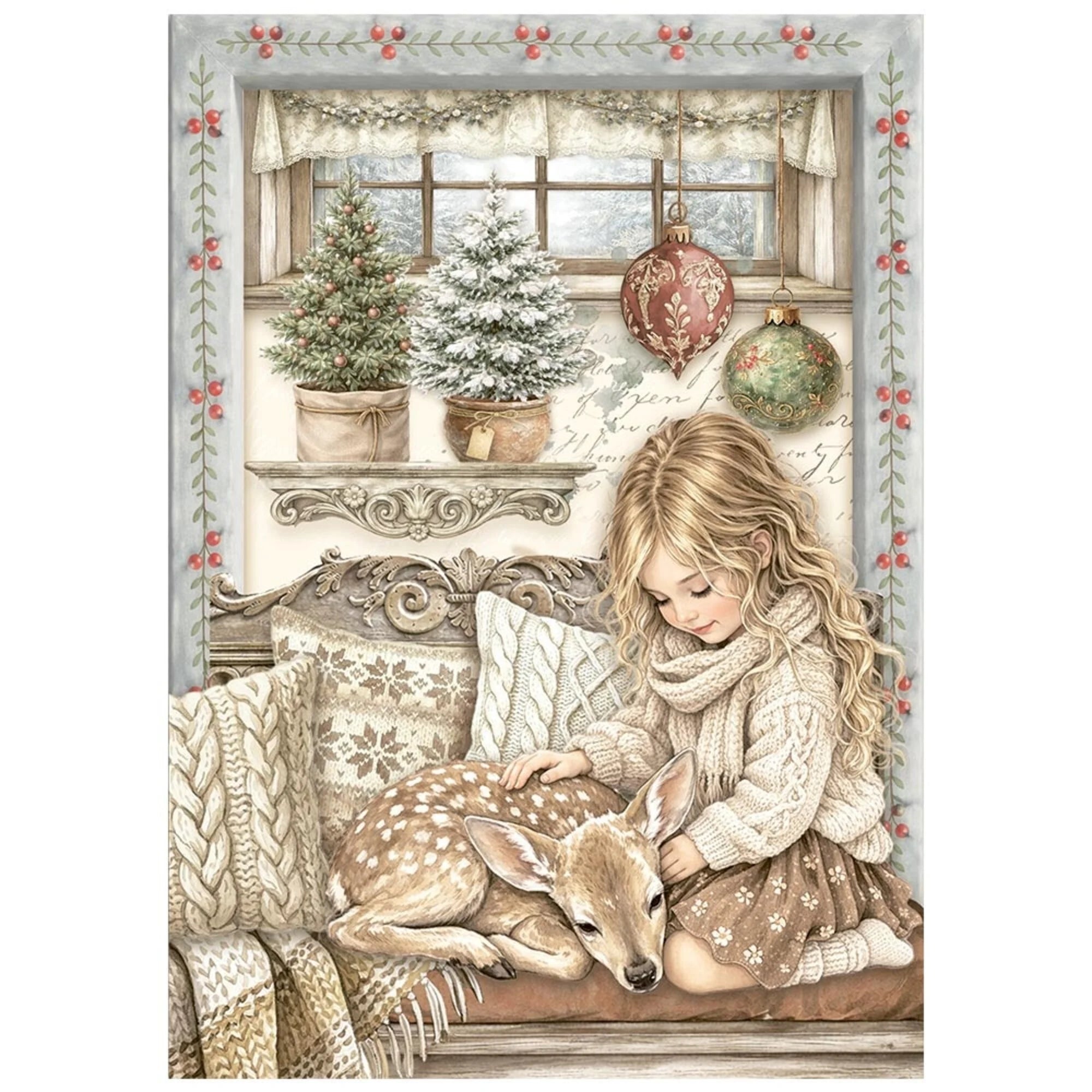 Stamperia - White Christmas - Mini Rice Paper Selection - A6