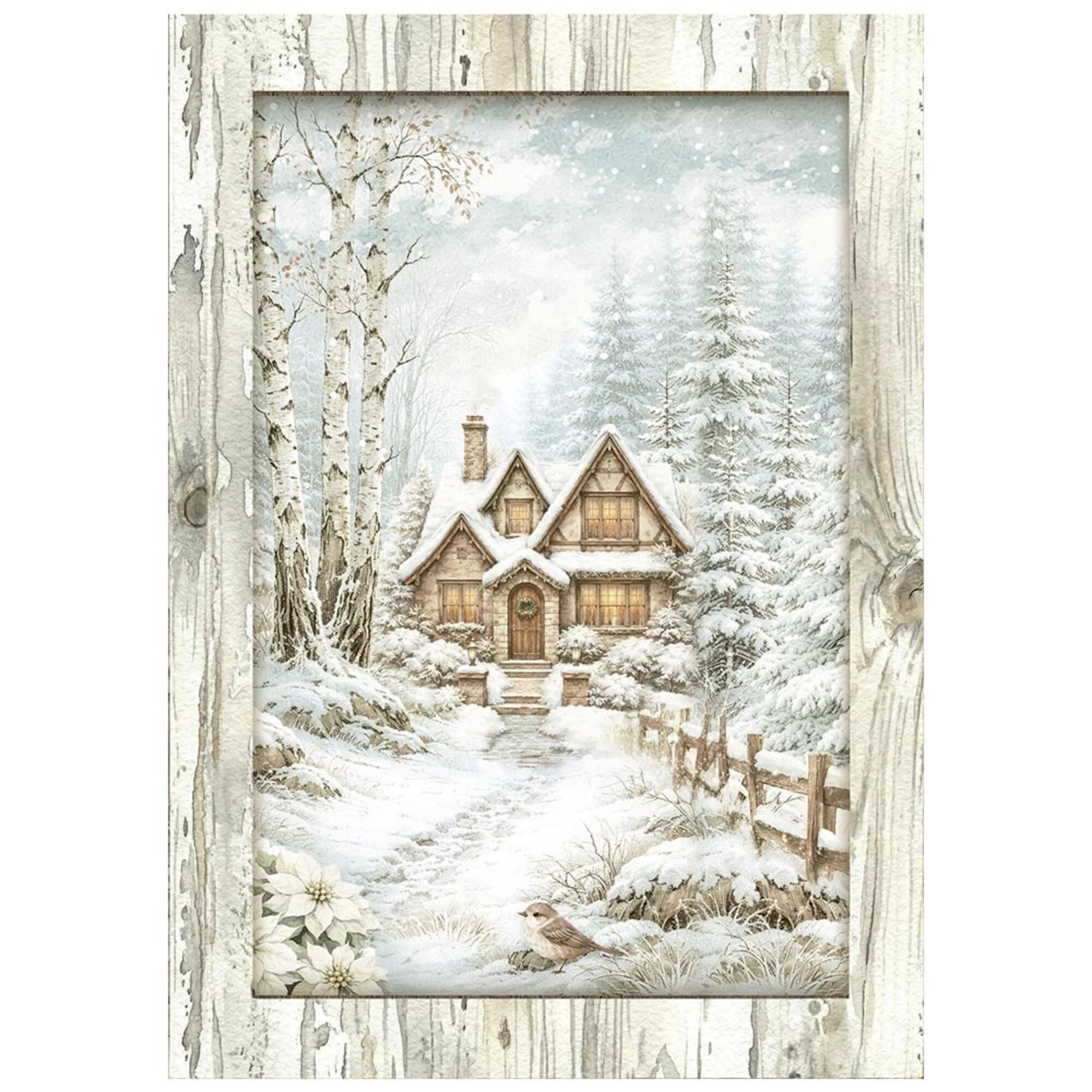 Stamperia - White Christmas - Mini Rice Paper Selection - A6
