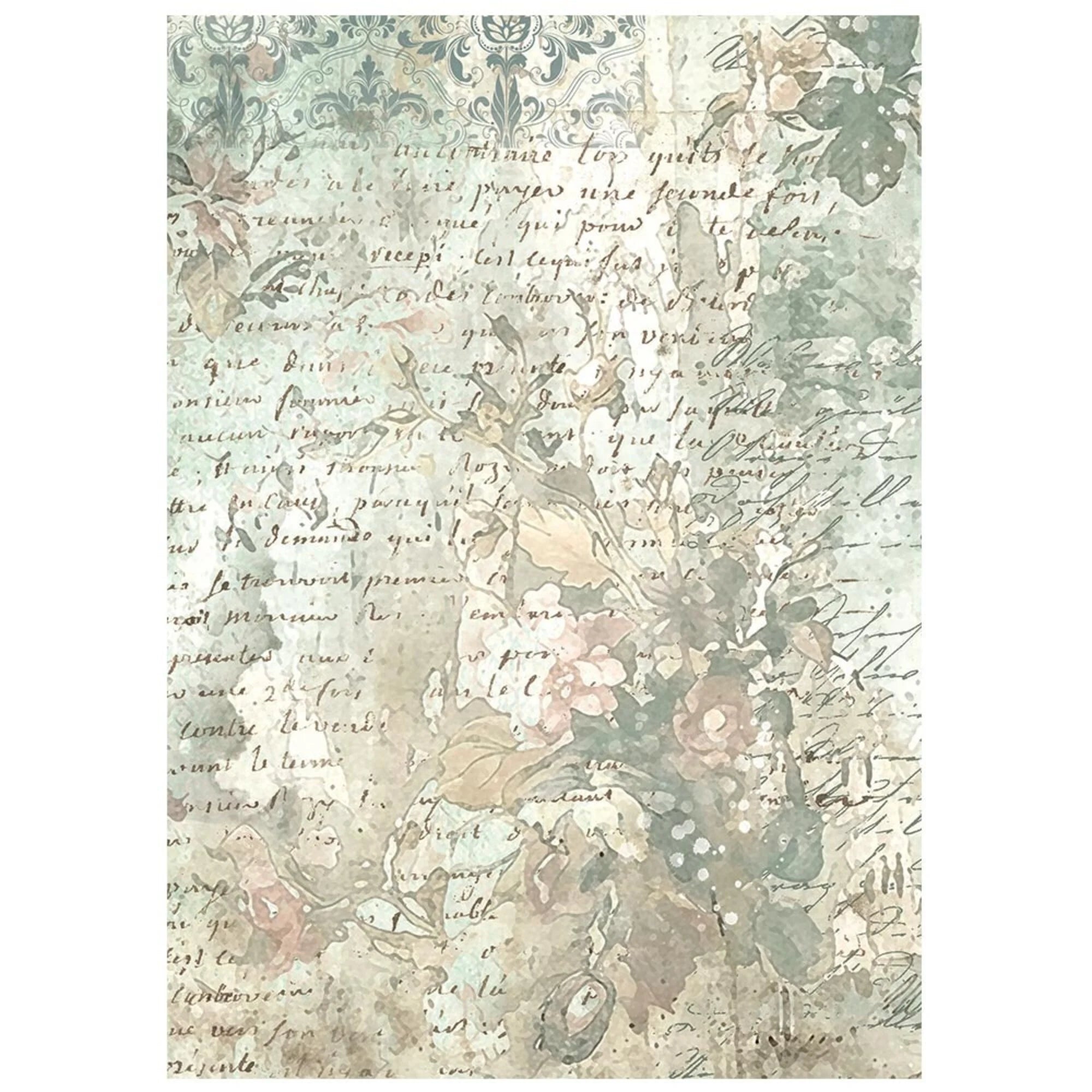 Stamperia - White Christmas - Mini Rice Paper Backgrounds - A6
