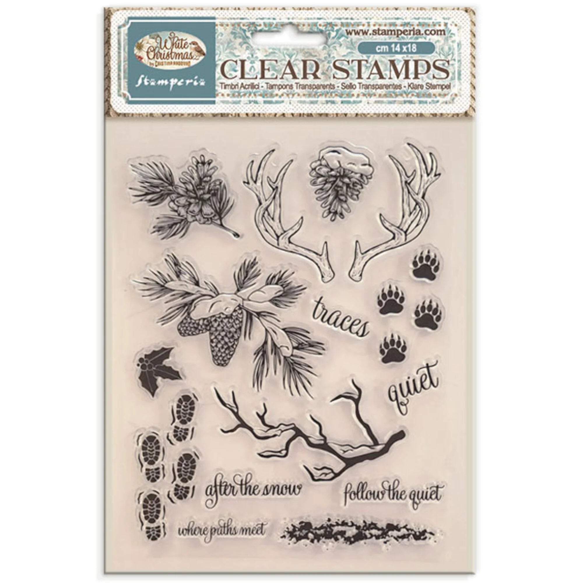 Stamperia - White Christmas - 14x18 cm - Clear Stamp