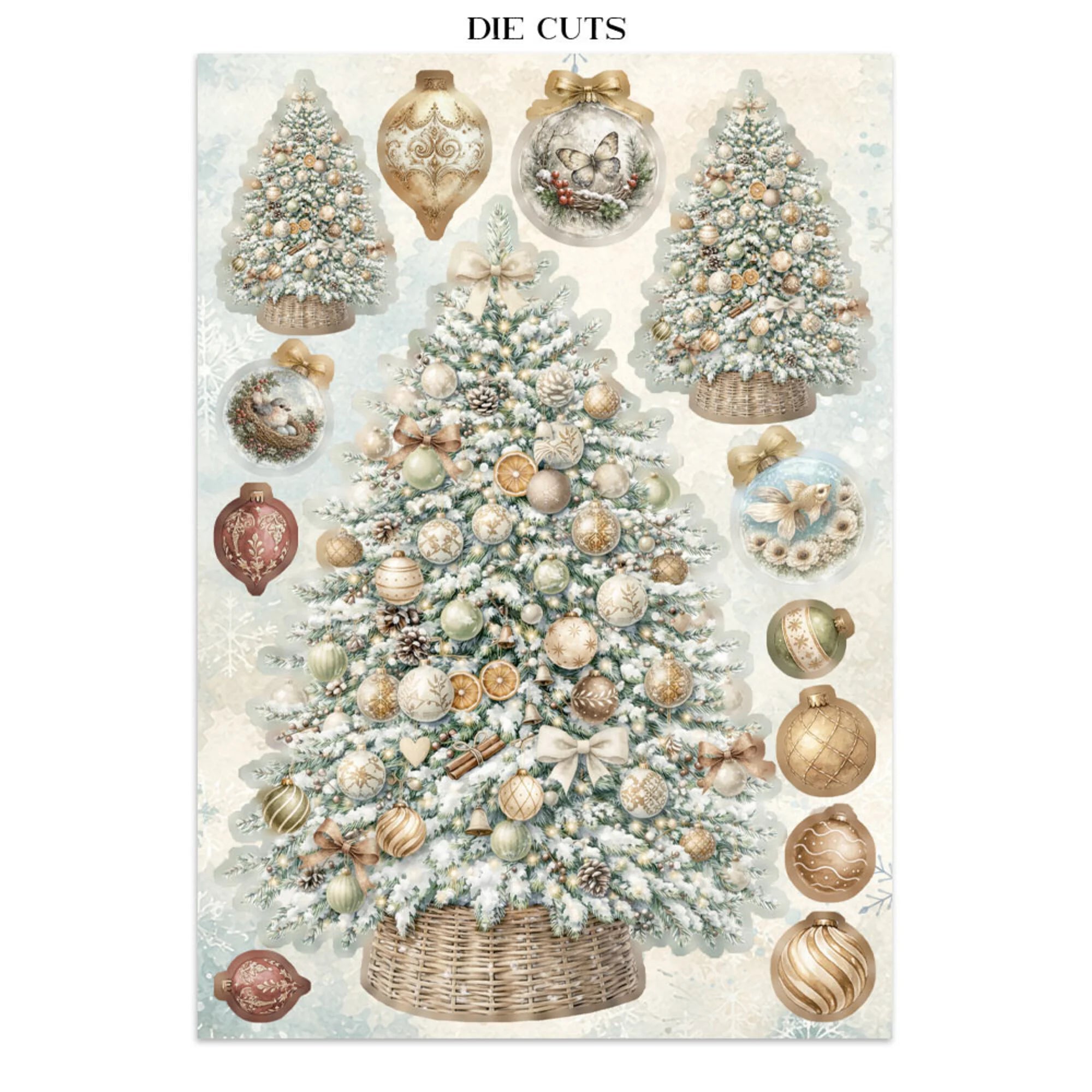 Stamperia - White Christmas - Focus Points - A5