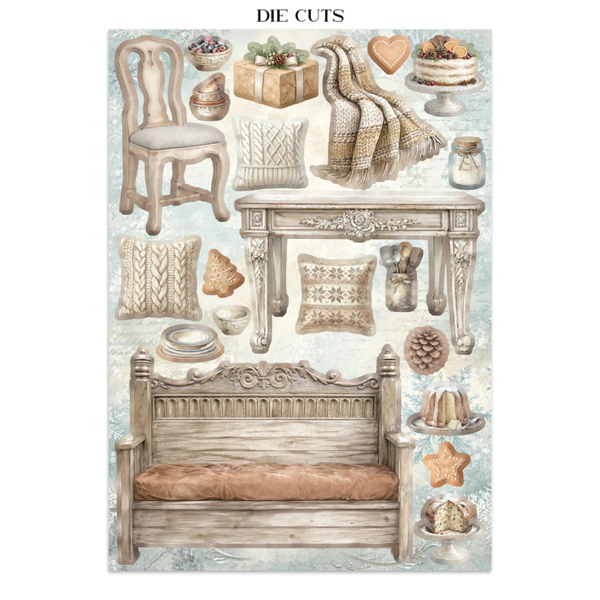 Stamperia - Junk Journal - White Christmas - A4