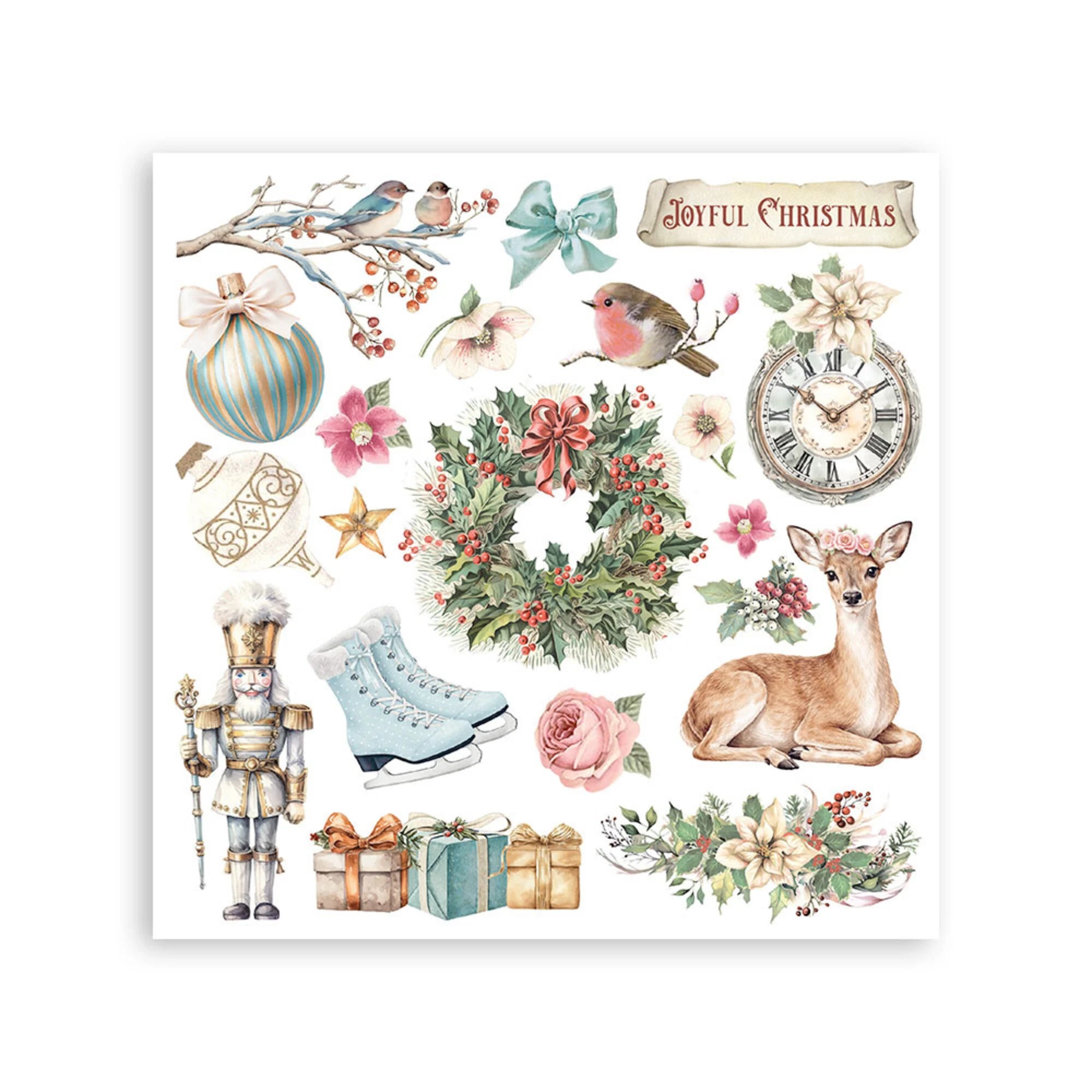 Stamperia - Winter Magic - Rub ons kit - 15,5 x 15,5 cm