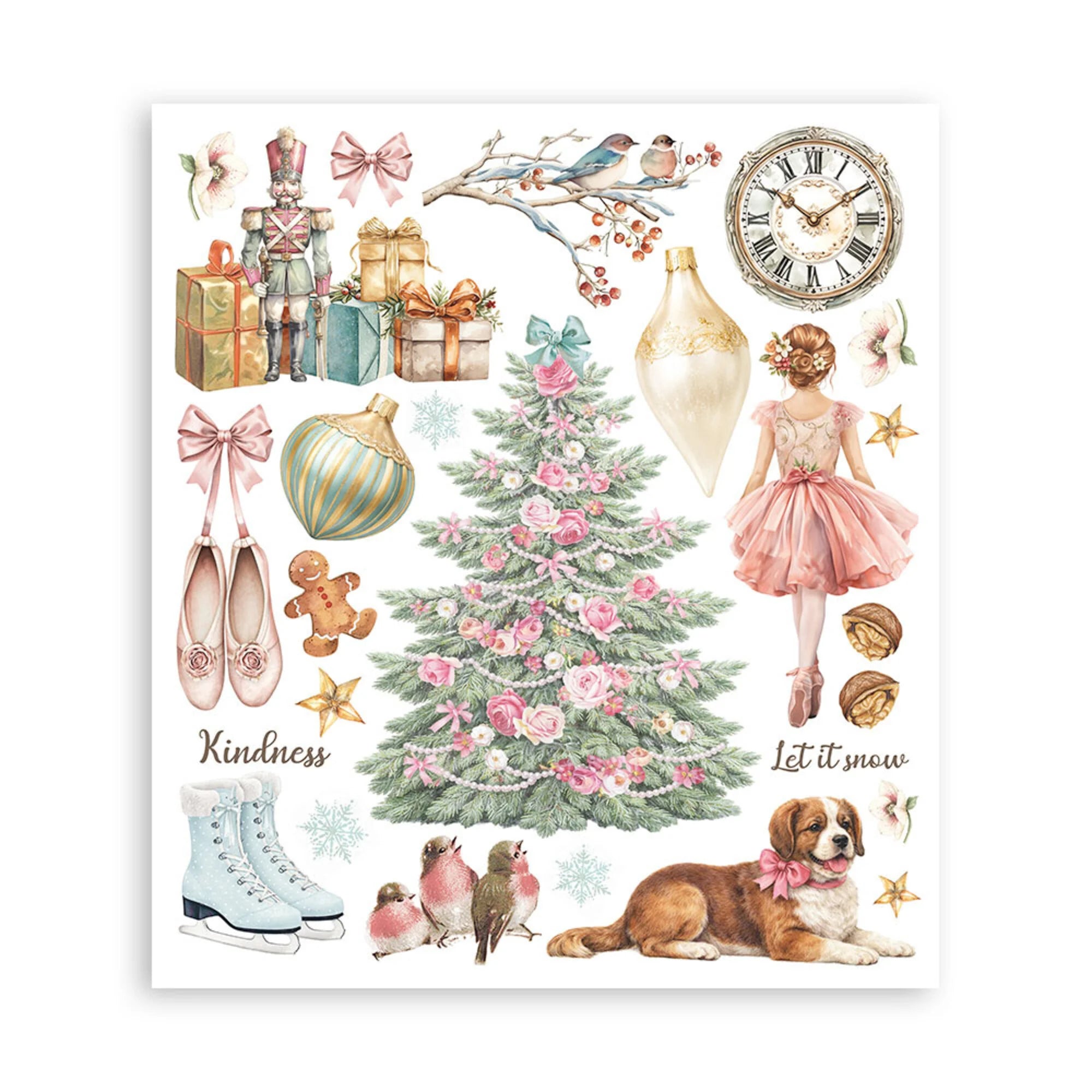 Stamperia - Winter Magic - Rub ons -  20,5 x 23 cm