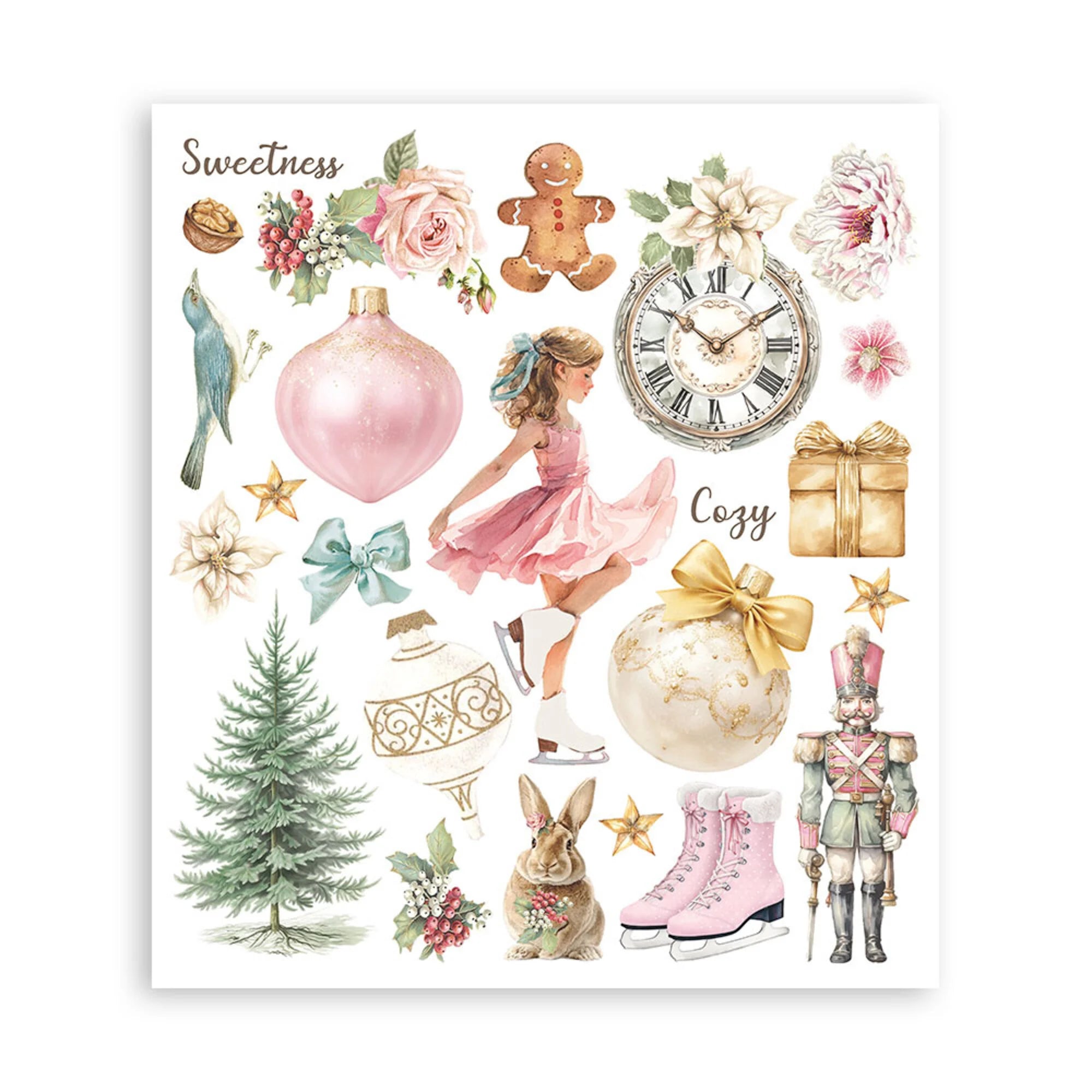 Stamperia - Winter Magic - Rub ons -  20,5 x 23 cm