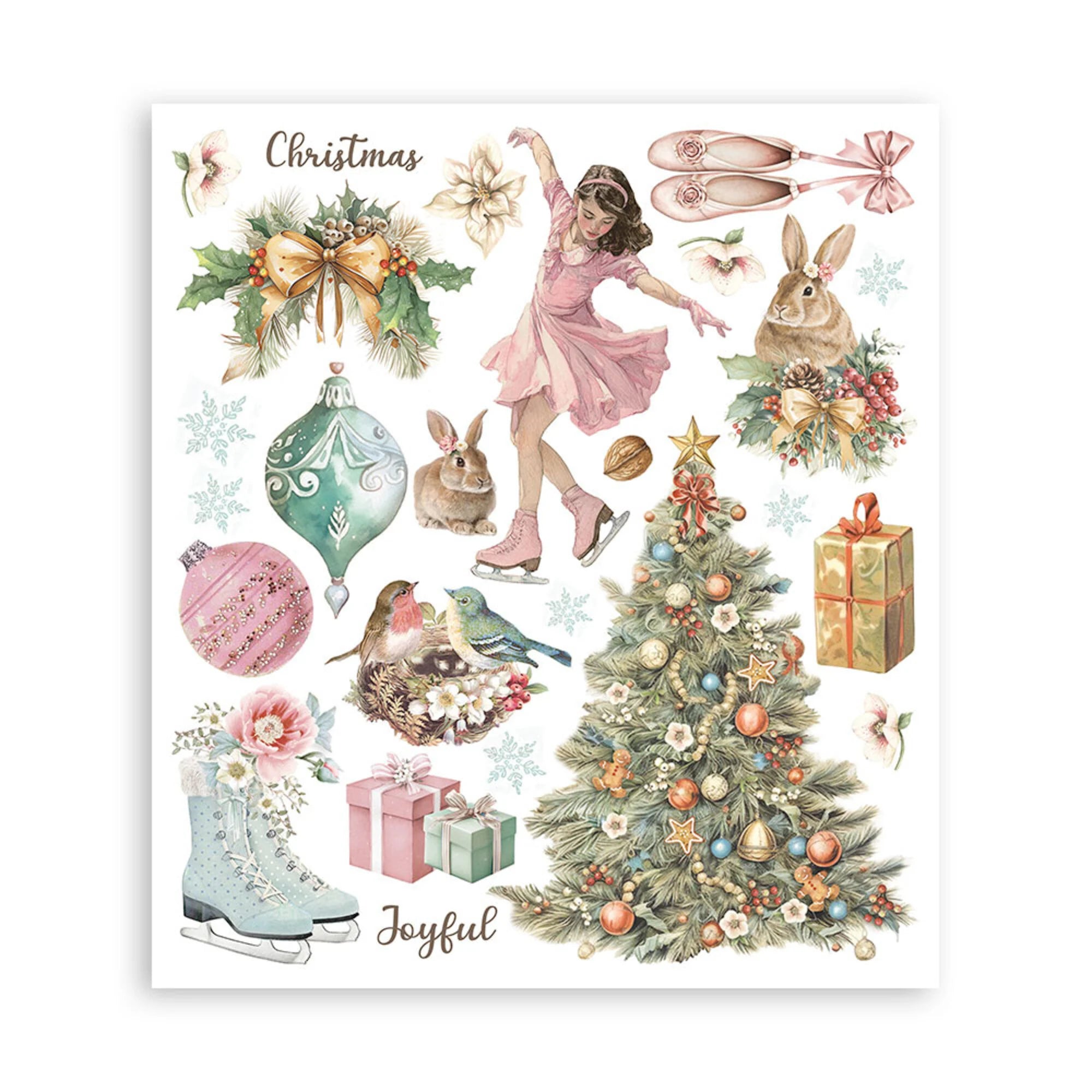 Stamperia - Winter Magic - Rub ons -  20,5 x 23 cm