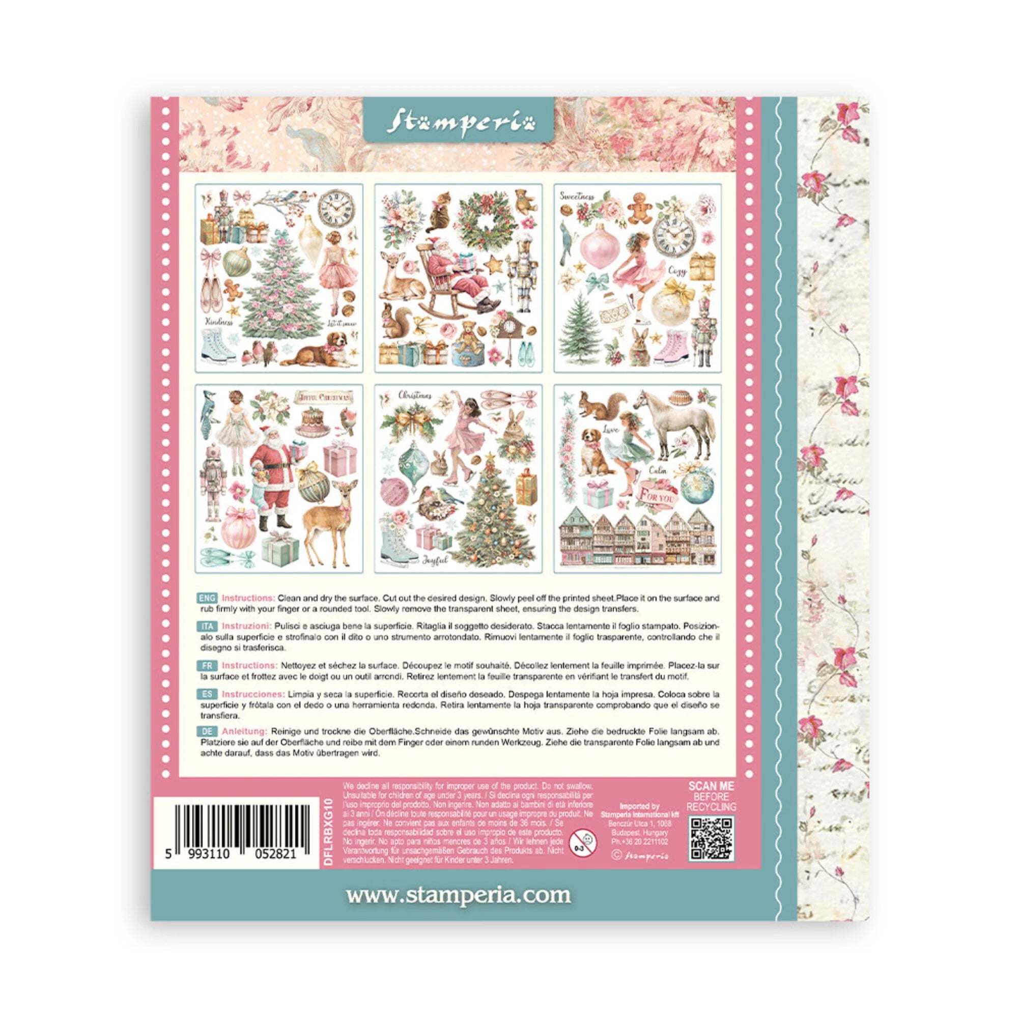 Stamperia - Winter Magic - Rub ons -  20,5 x 23 cm