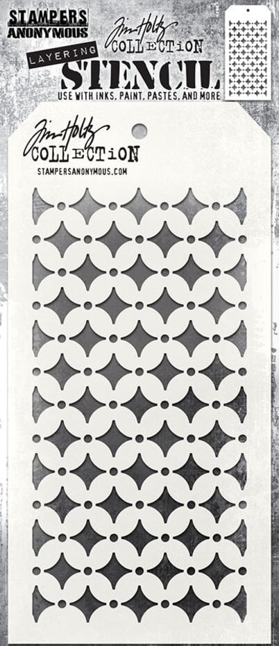 Tim Holtz - Layering Stencil 192 - Retro Diamon