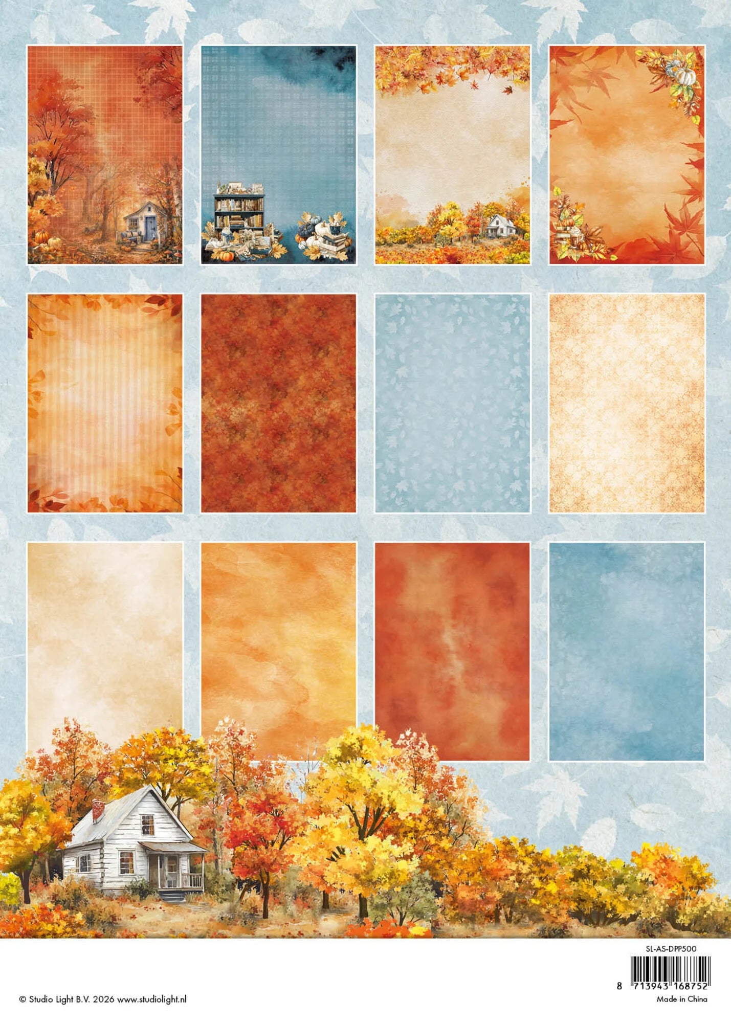 Studio Light - Autumn Story - Paper Pad Backgrounds - A4