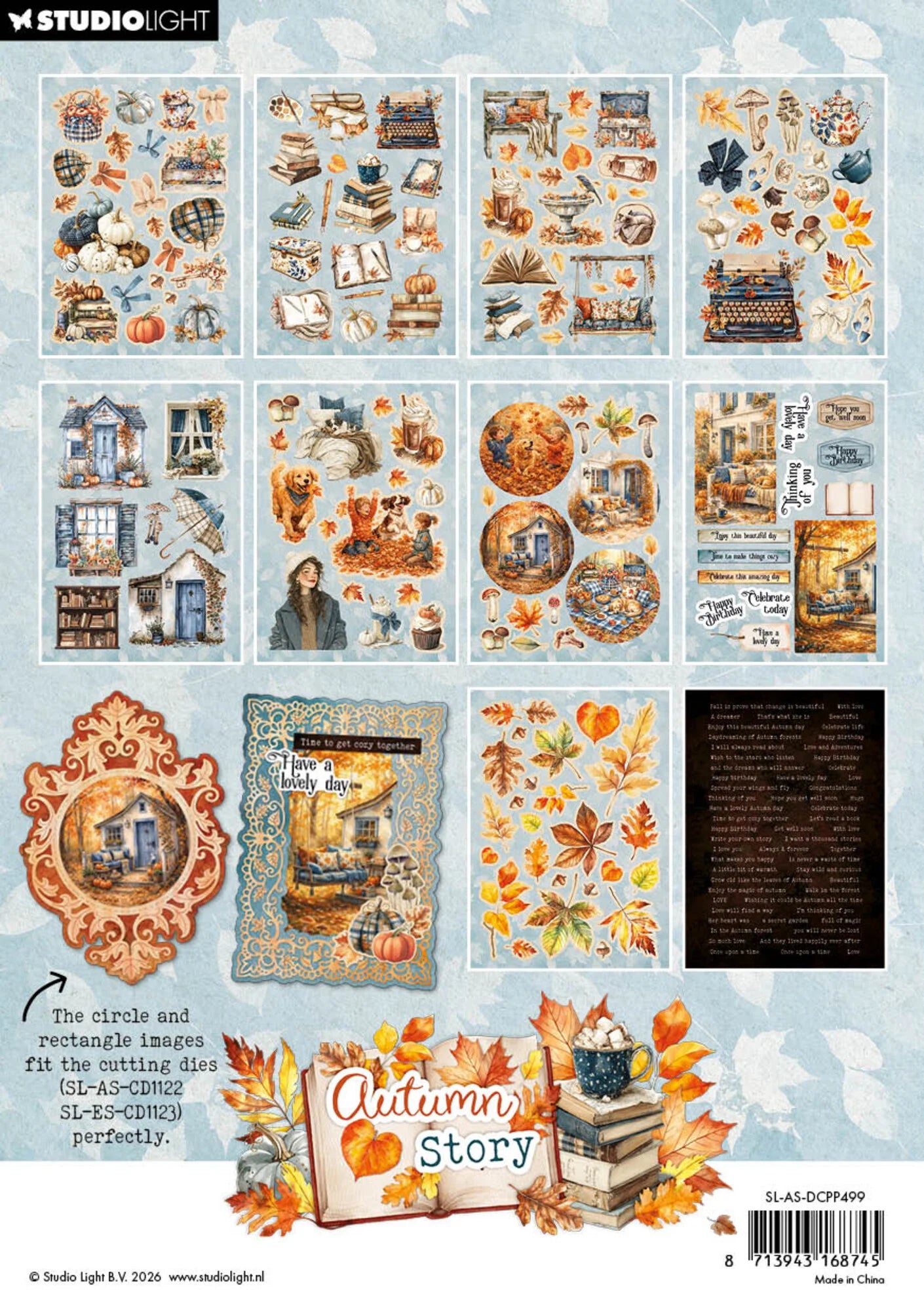 Studio Light Paper Pad - Die-Cut Paper Pad - Autumn Story - A5