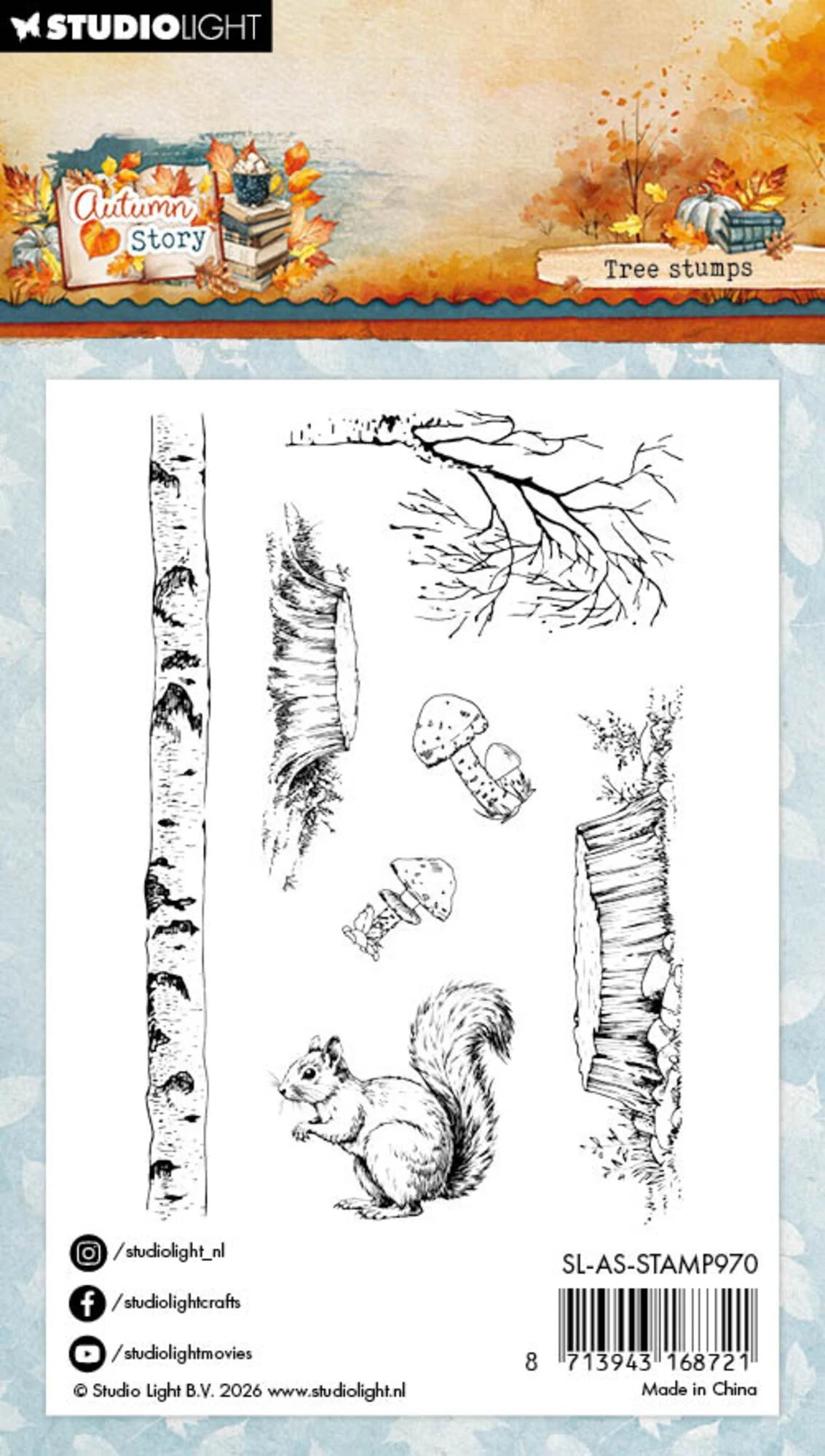 Studiolight - Autumn Story - Clear Stamps - Tree Stumps
