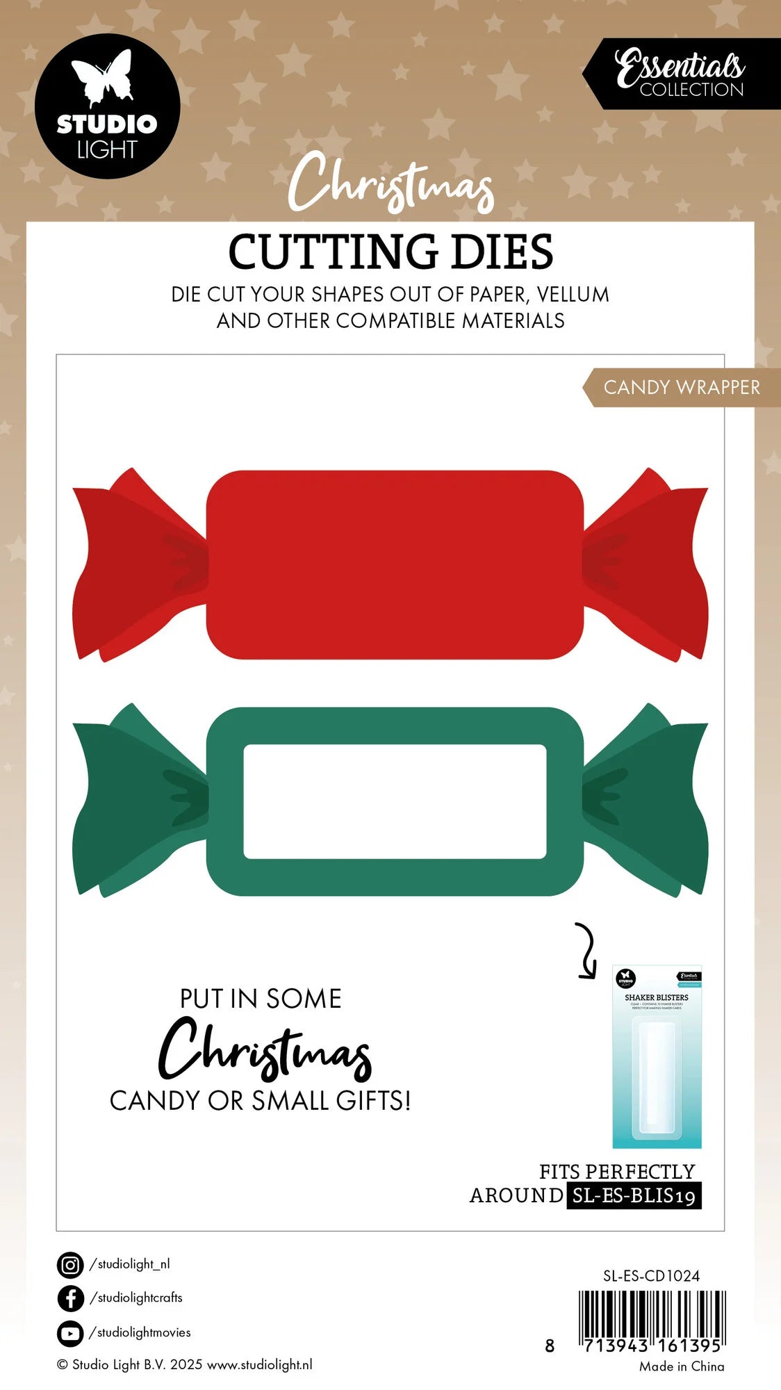 Studiolight Essentials - Candy Wrapper Christmas Cutting Die