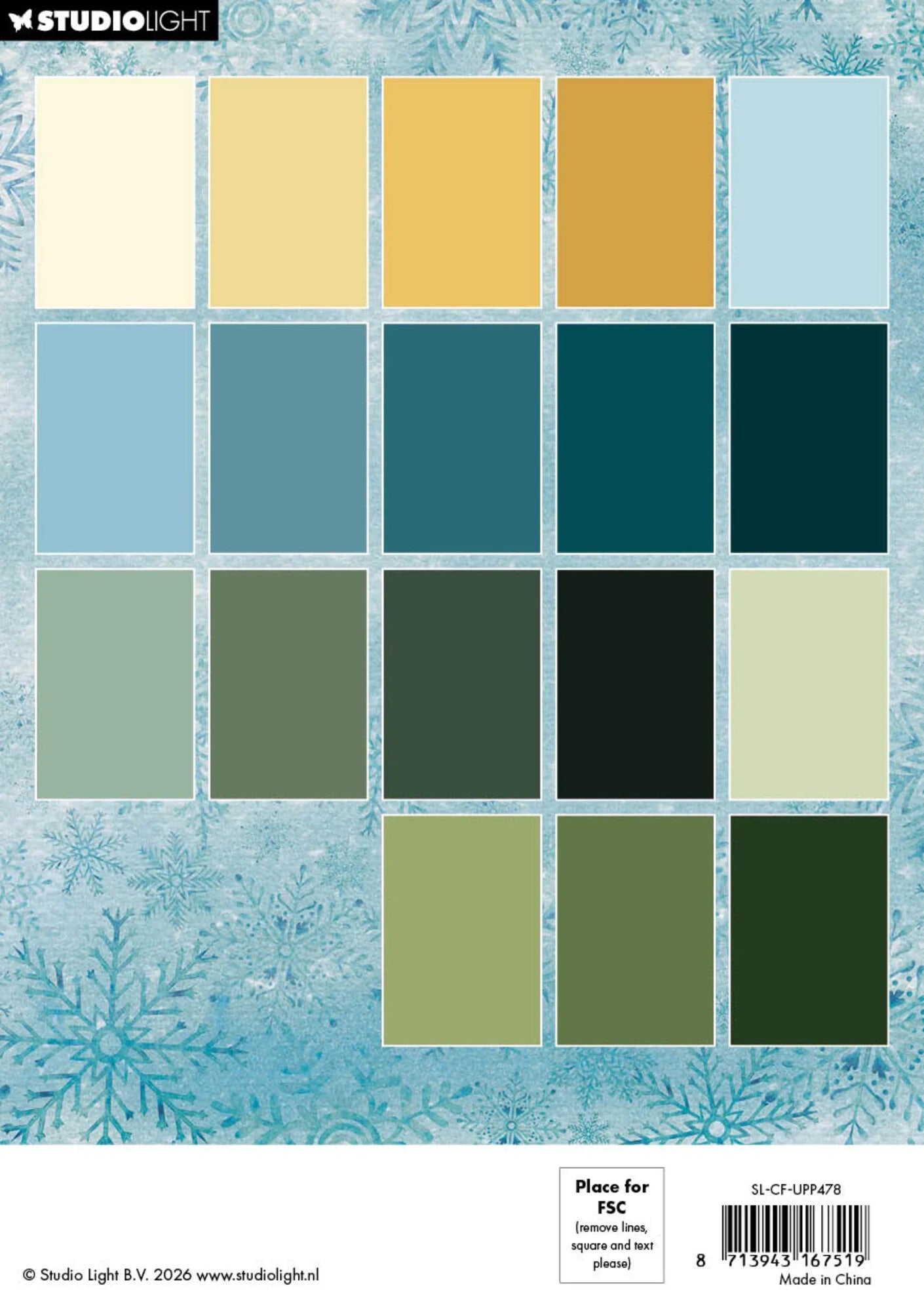 Studiolight - Christmas Forest - A5 Paper Pad - Unicolor
