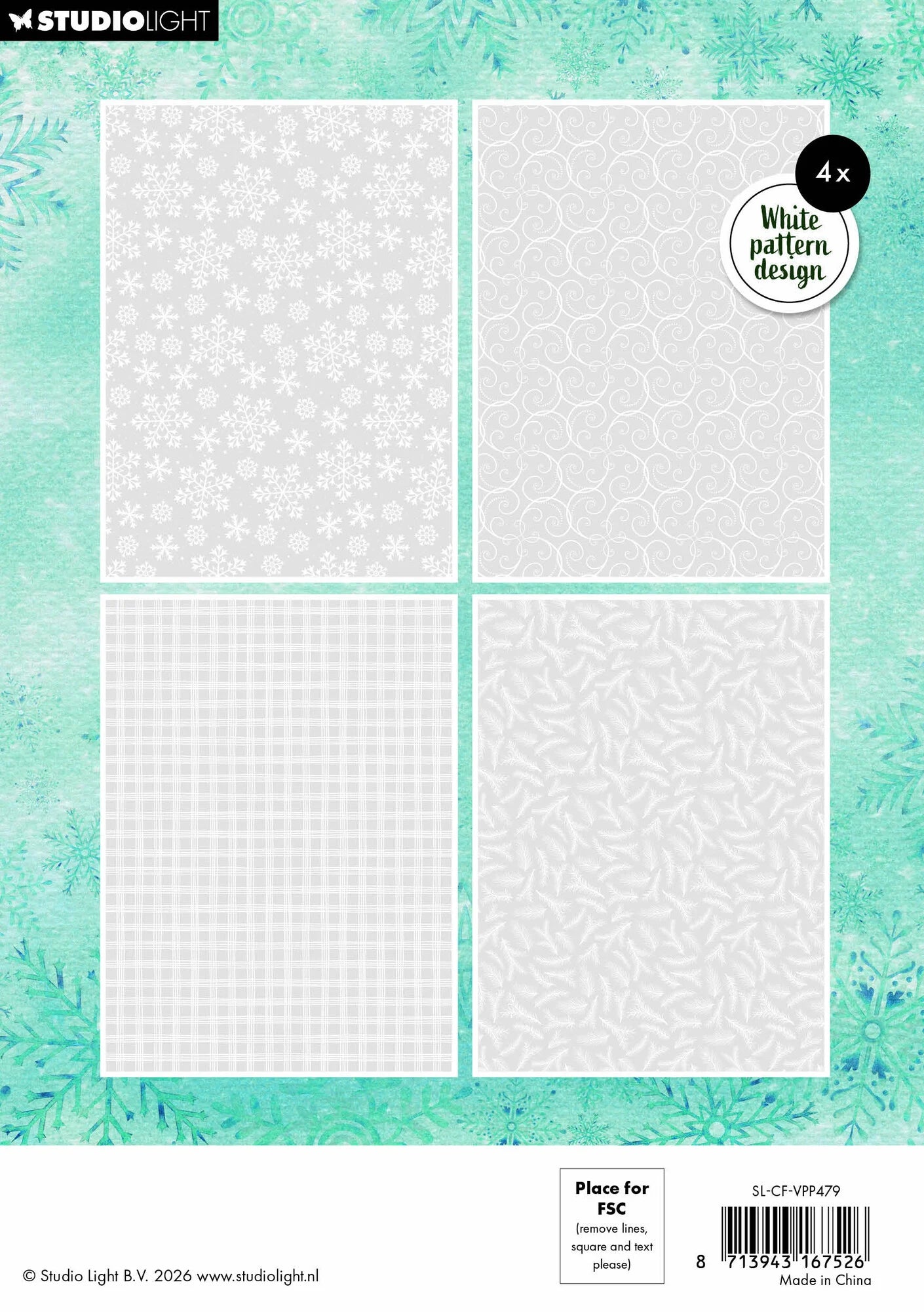 Studiolight - Christmas Forest - Vellum Pad - Backgrounds -  A5