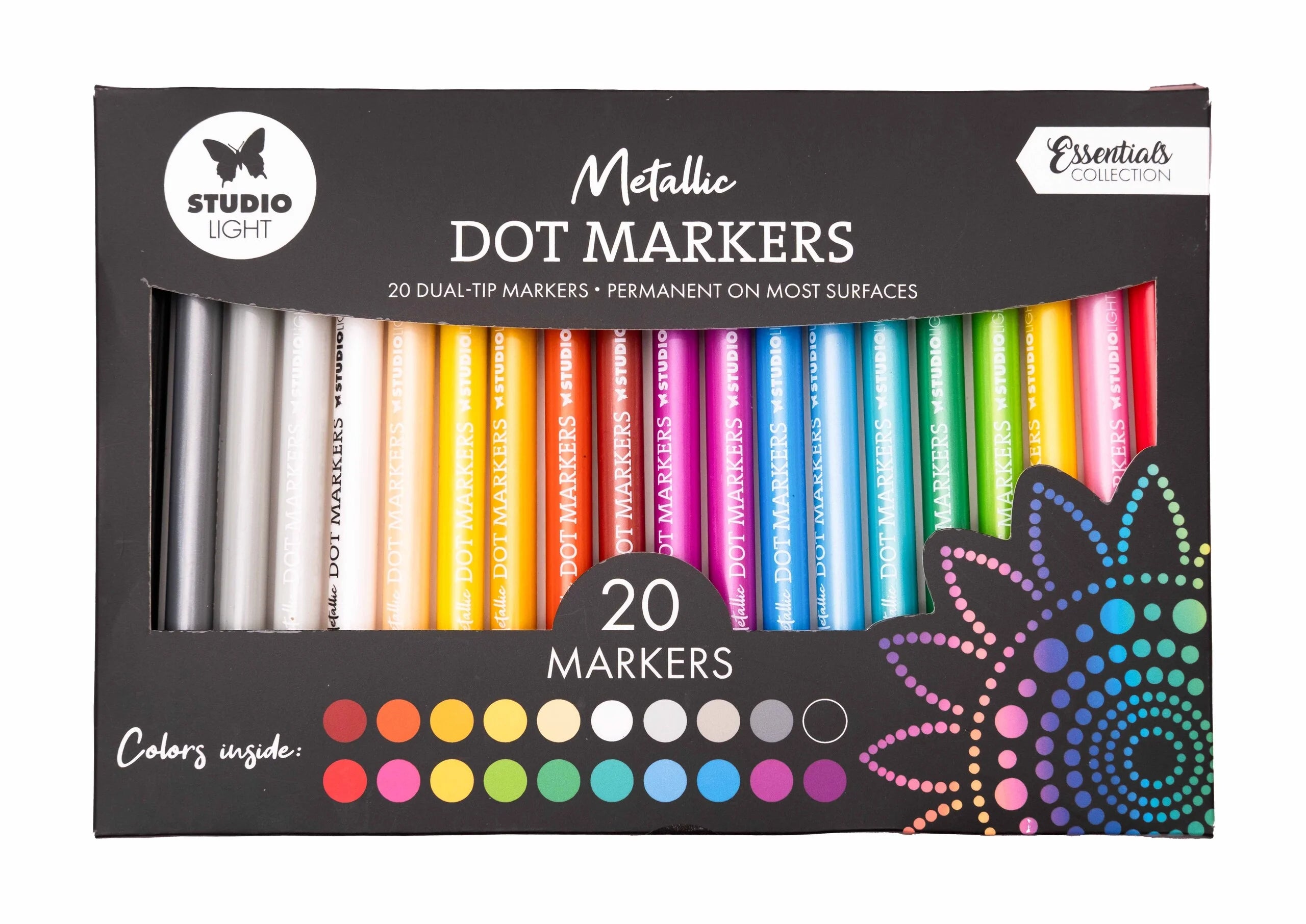 Studiolight - Dot Markers - Metallic - 20 stk